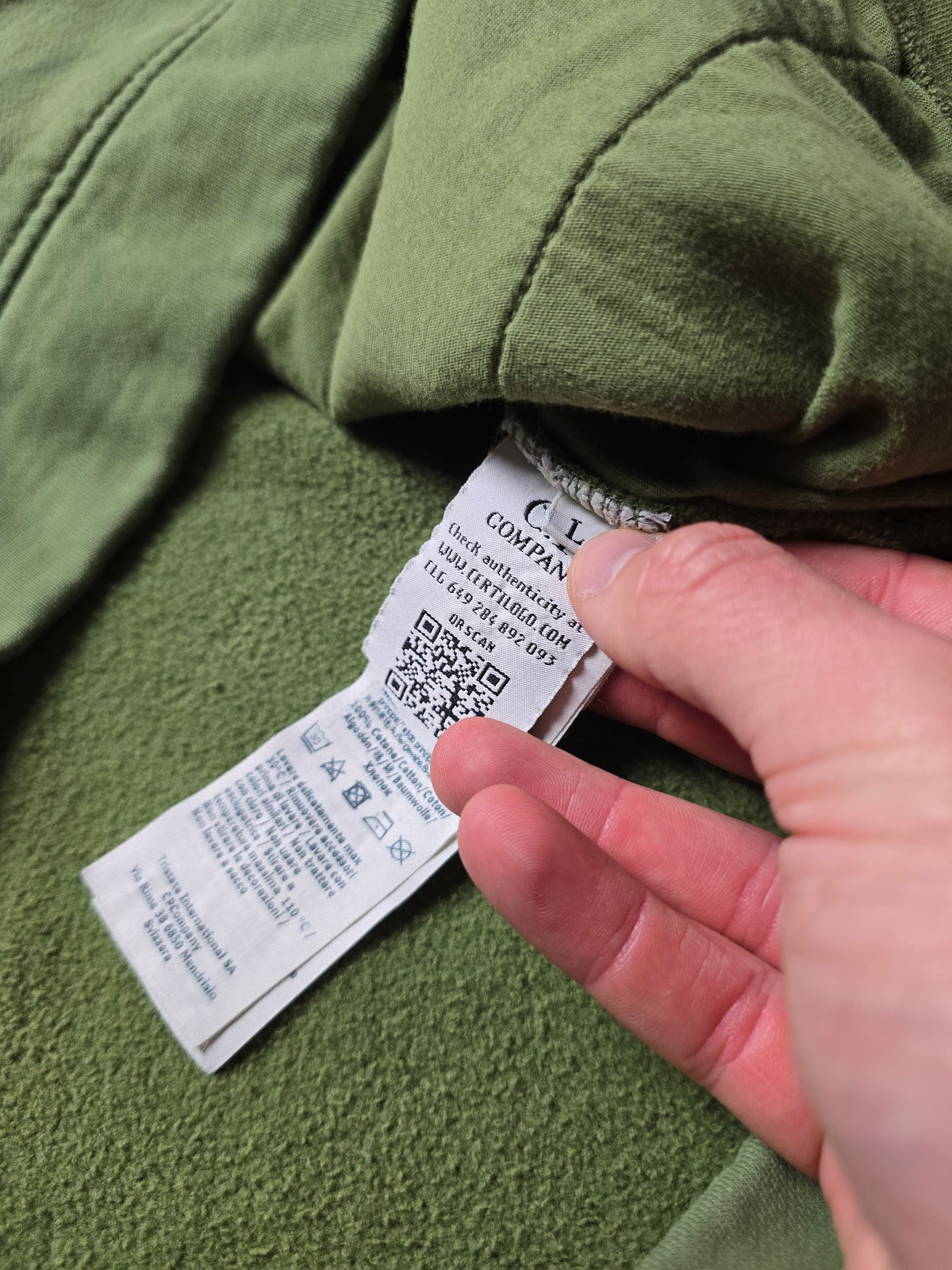 C.P. Company Technical Embroidered Spellout Hoodie (L)