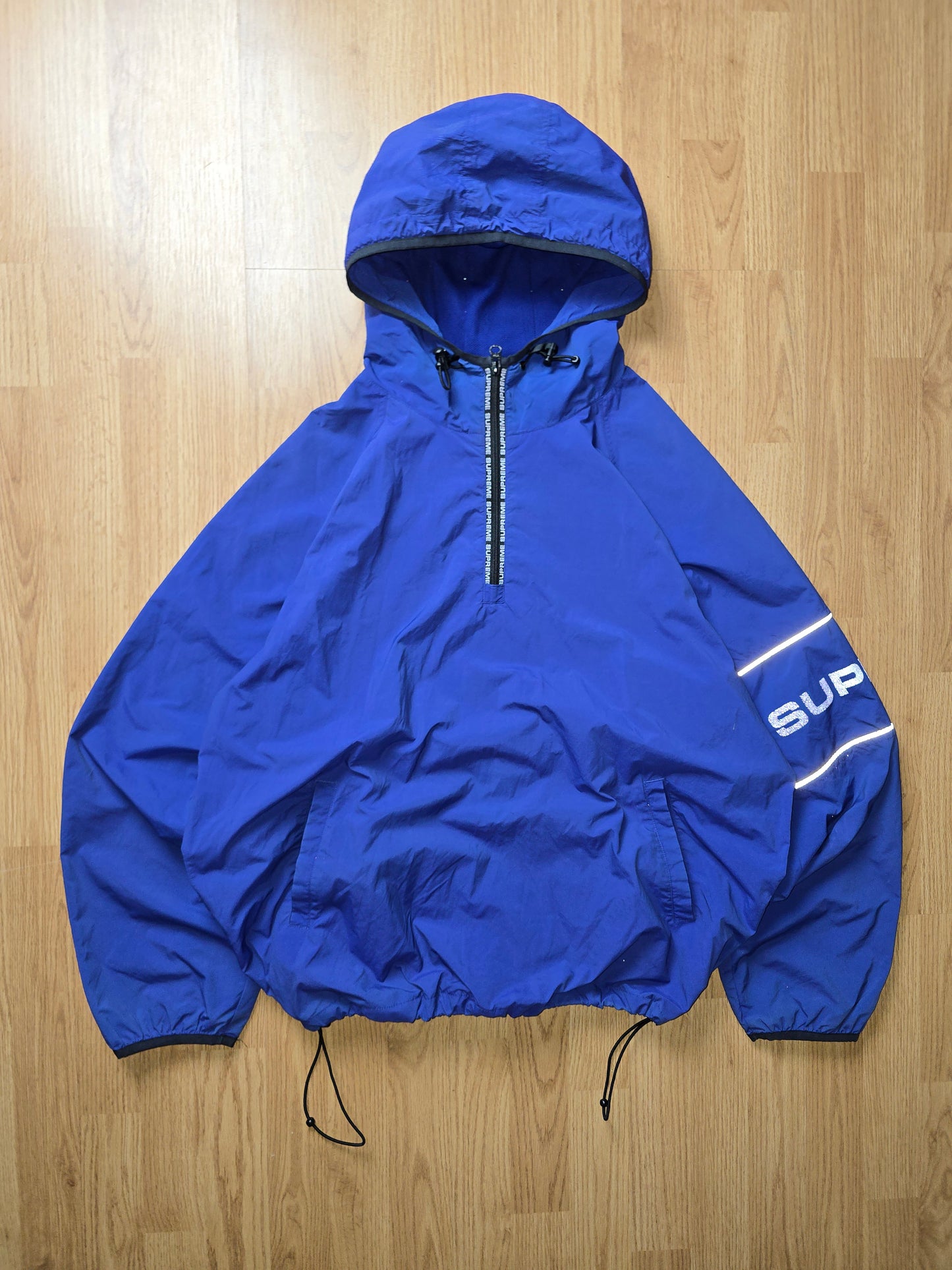 Supreme Reflective Ripstop Hooded Pullover Jacket (XL)