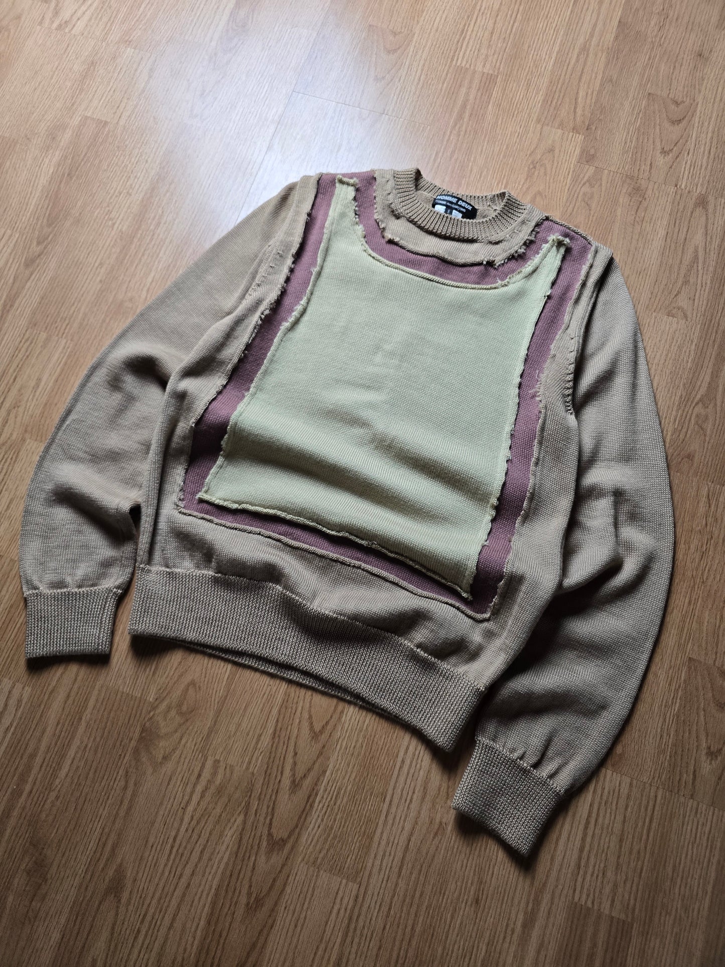 Comme Des Garcon Homme Deux Abstract Knit Sweater (S)