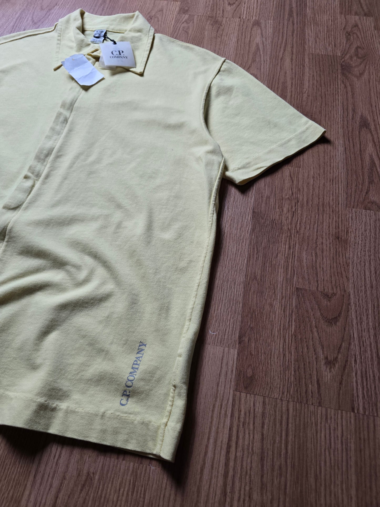 C.P. Company SS00 Cotton & Nylon Zip Polo Shirt (M)