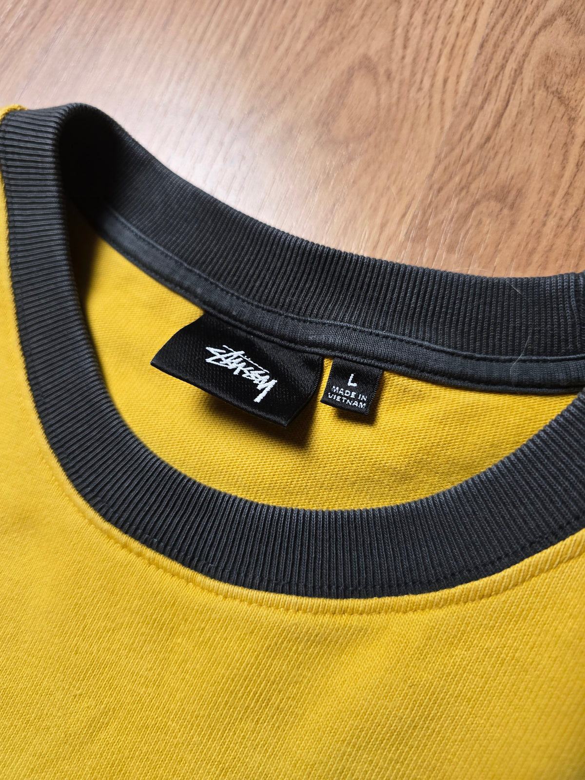 Stussy Sport Heavy Jersey Crew Ringer T-shirt (L)