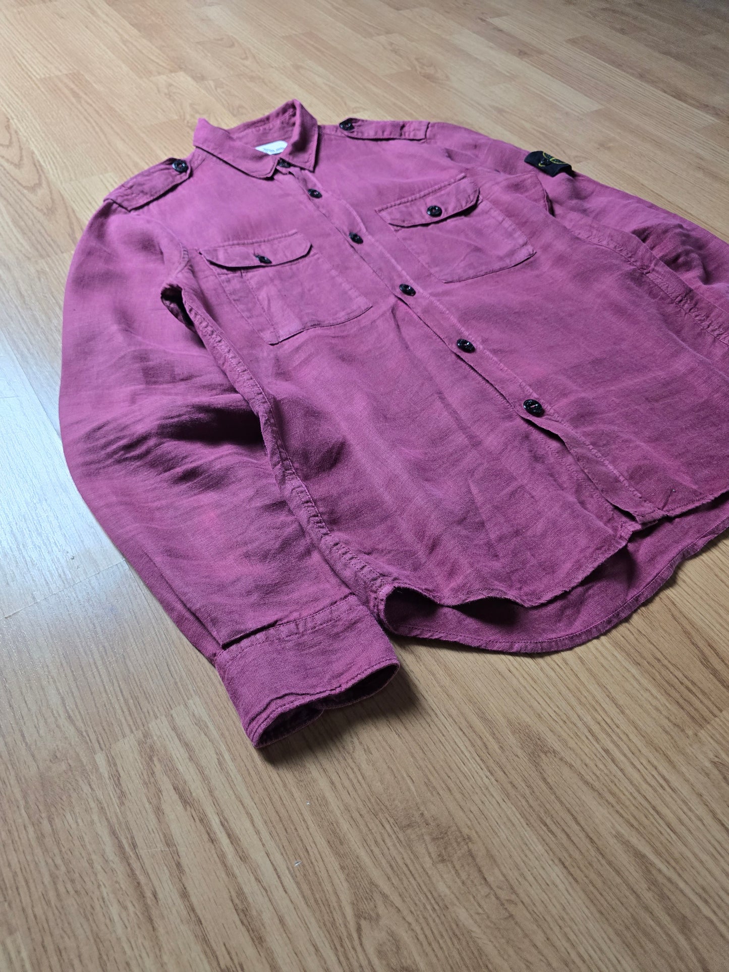Vintage Stone Island Garment Dyed Linen LS Shirt (S/M)