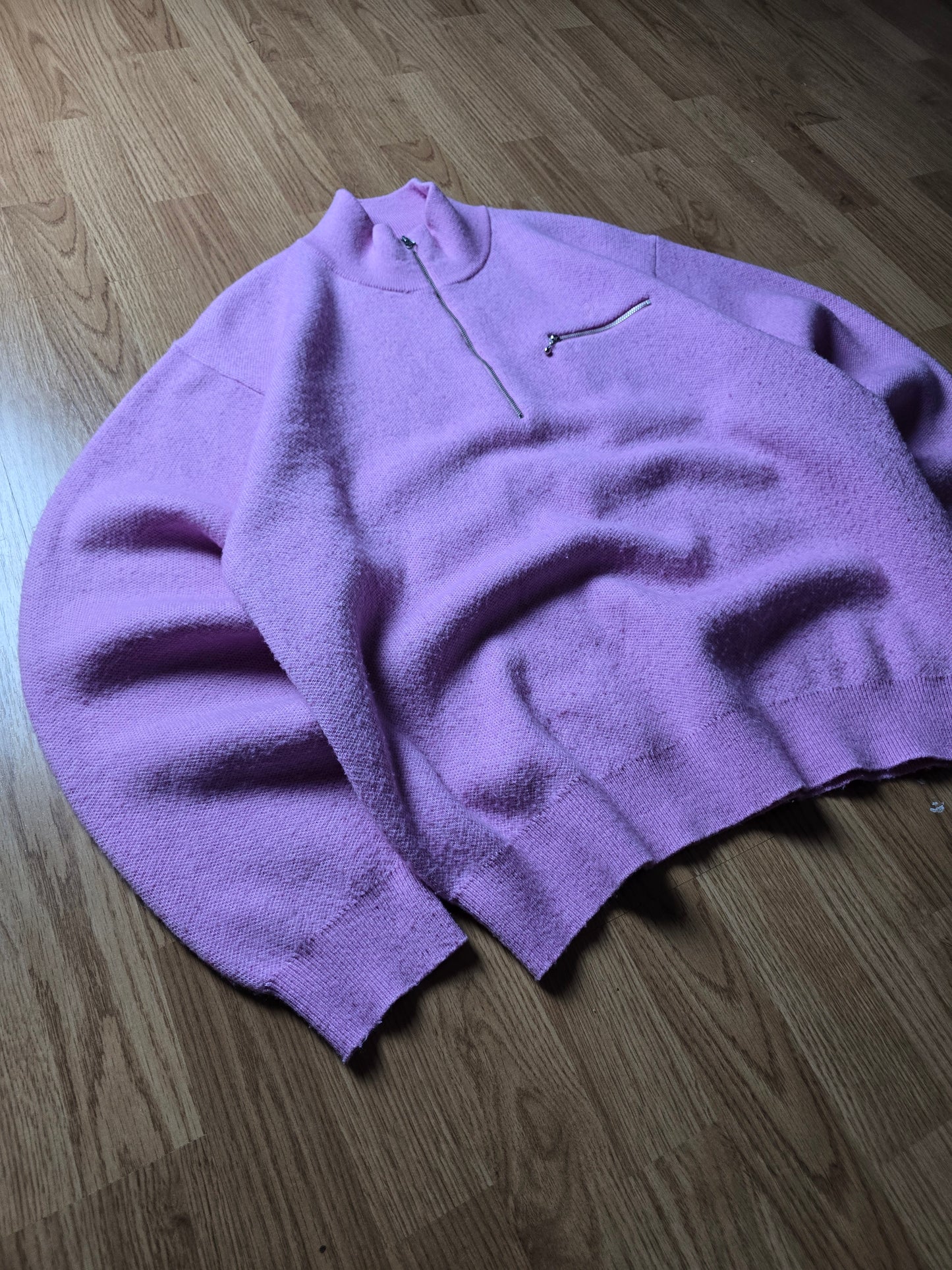 Stussy Half Zip Mock Neck Sweater (L)