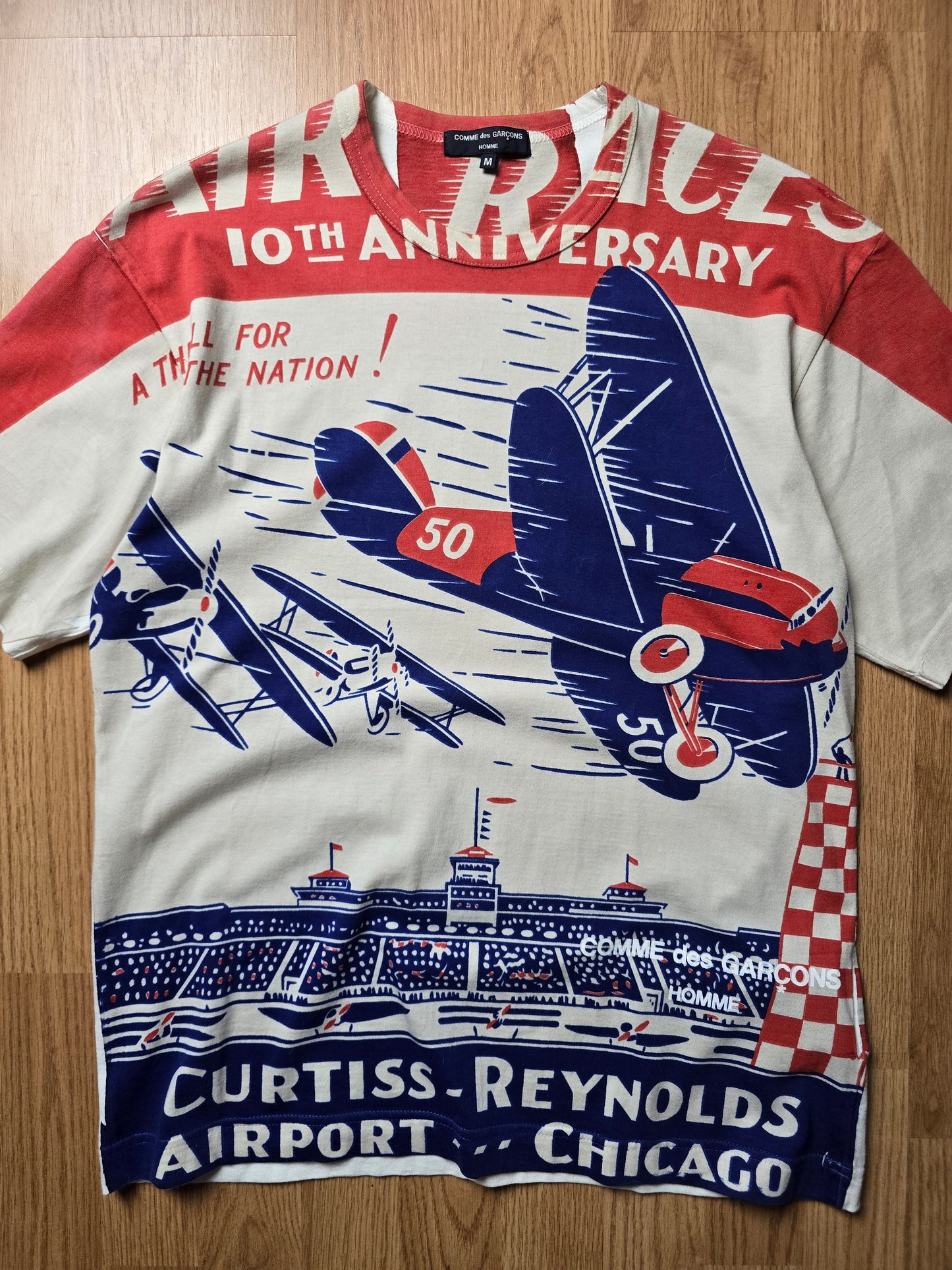 RARE Comme Des Garcon Homme 10th Anniversary Graphic Tee (M)