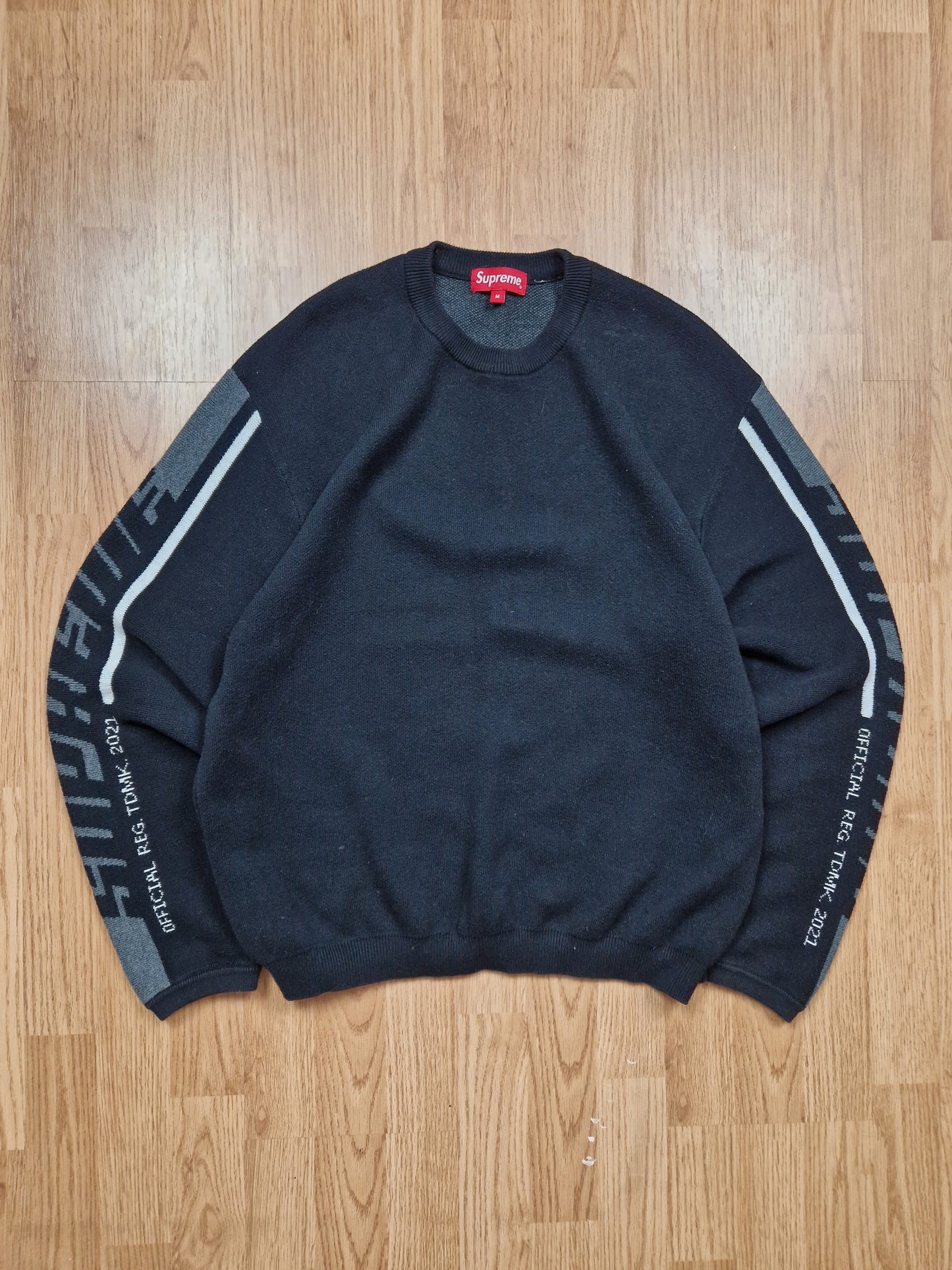 Supreme LTD Sleeve Stripe Knit Sweater (M)