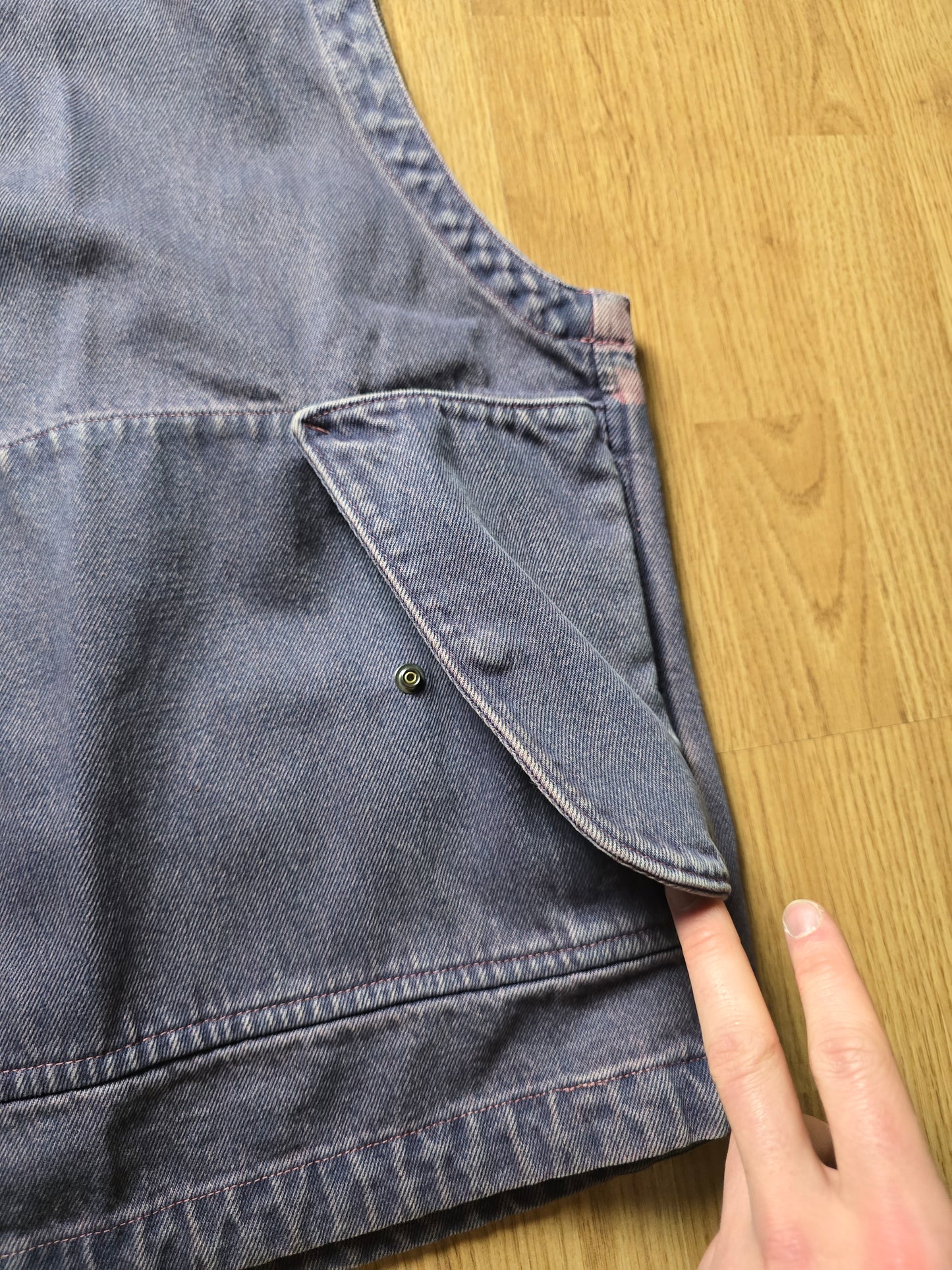 C.P. Company x One Bock Down Denim Utility Vest (M)