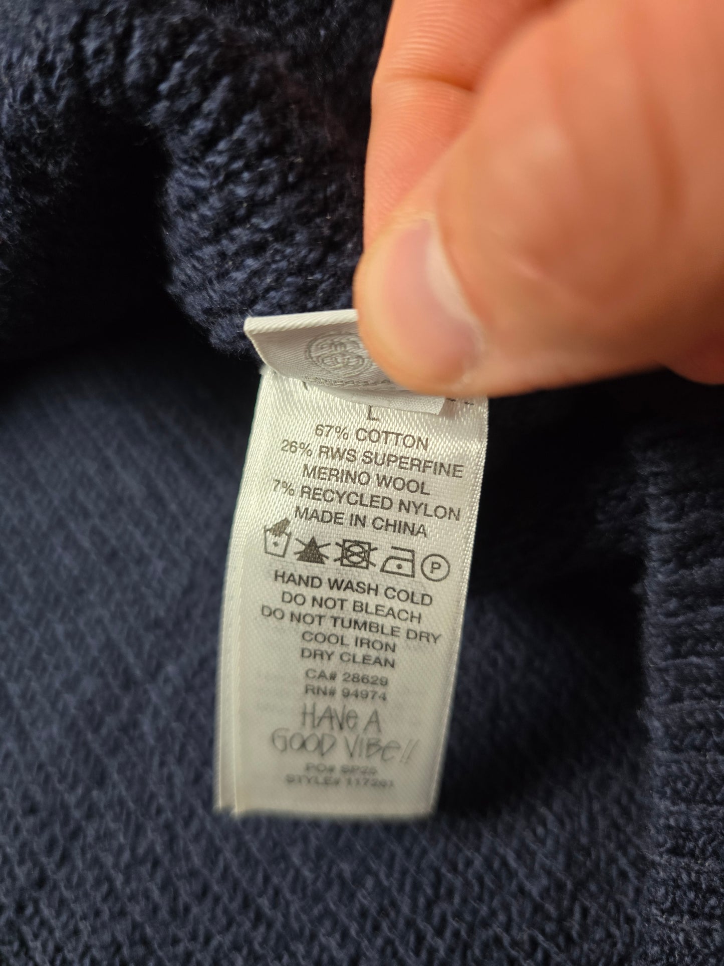 Stussy Merino Wool Blend Hooded Knit Zip Sweater (L)