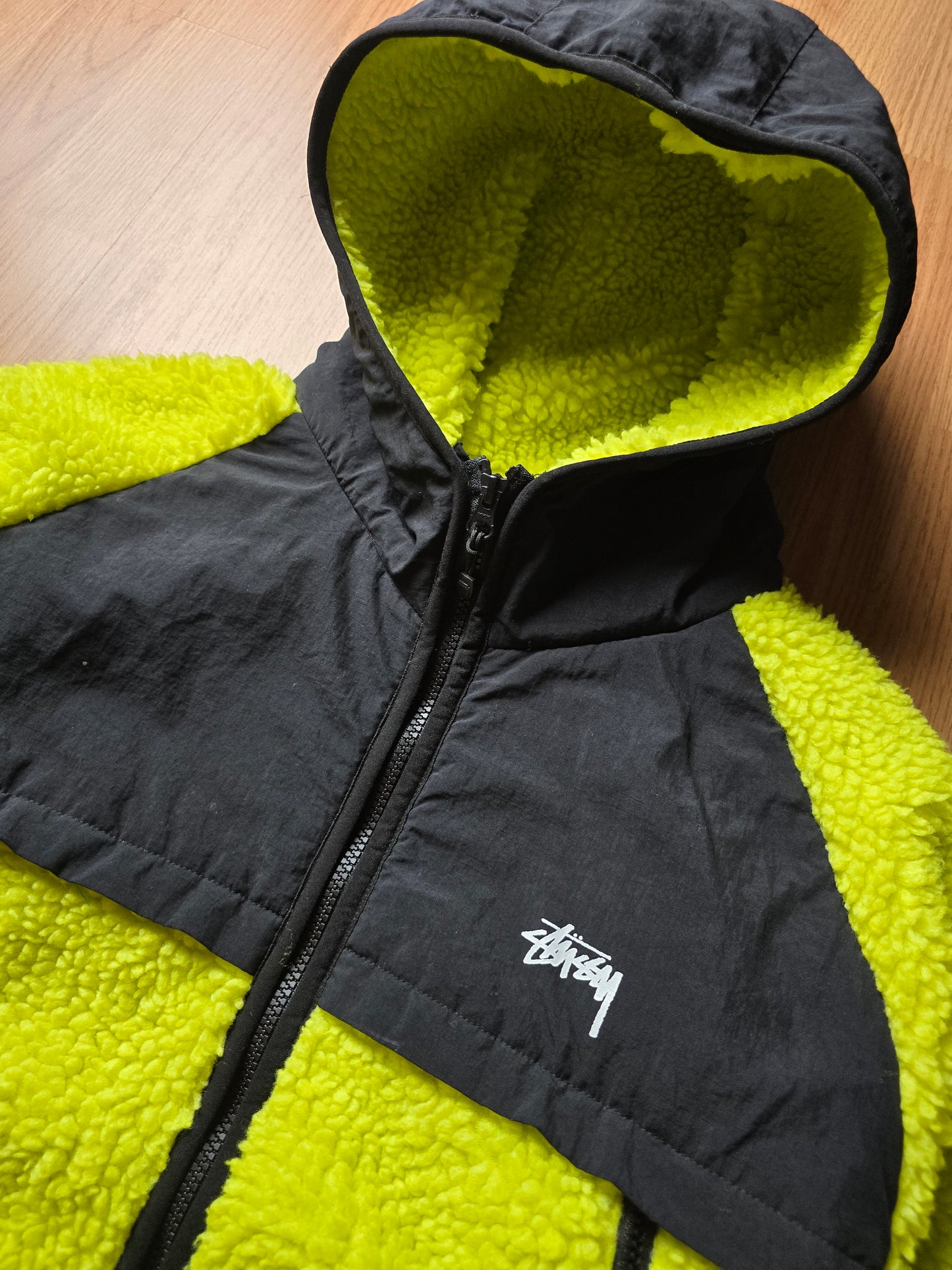 Stussy Sherpa Panelled Hooded Jacket (L)