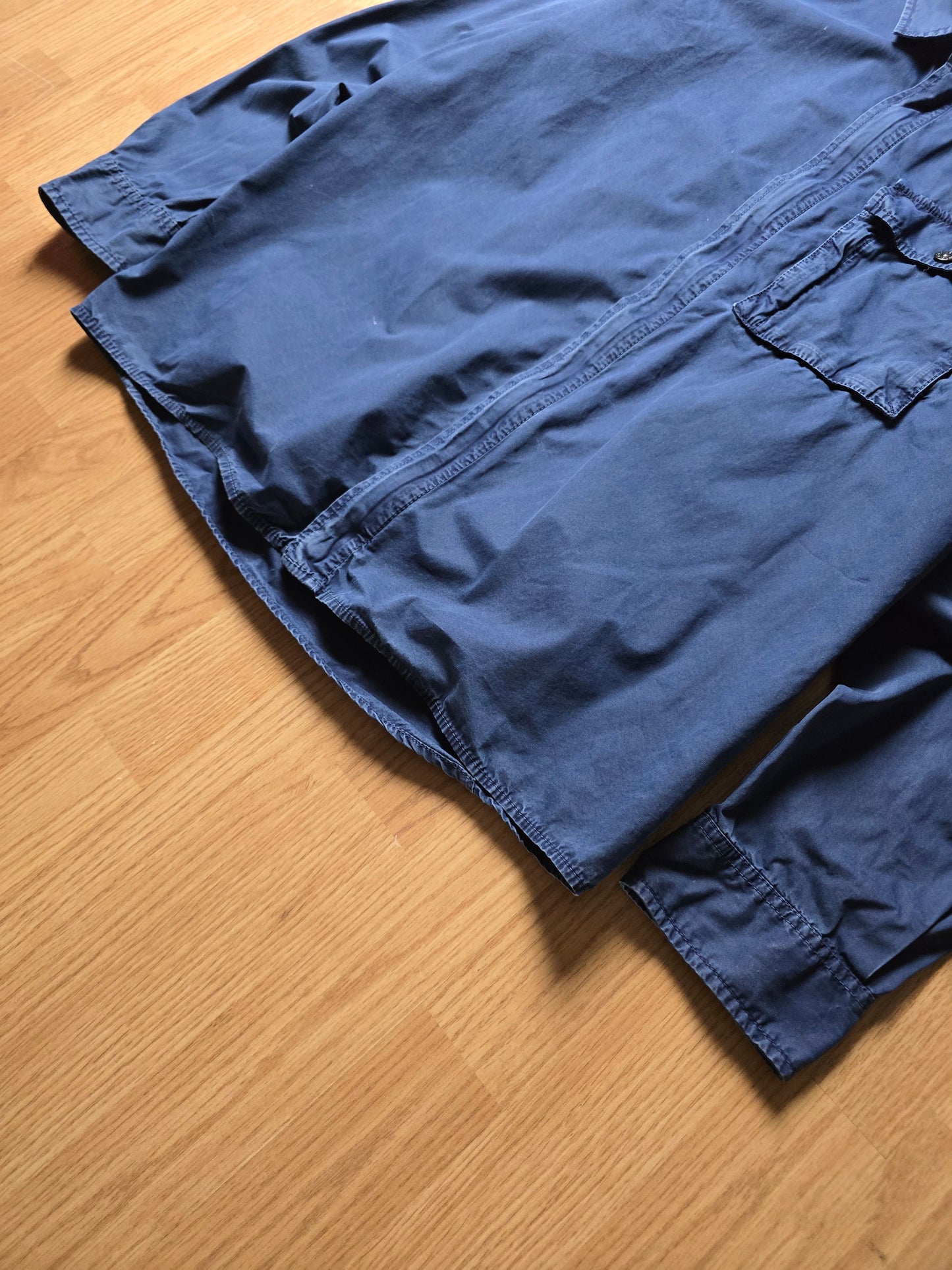 Stone Island Garment Dyed Cotton Zip Overshirt (L/XL)