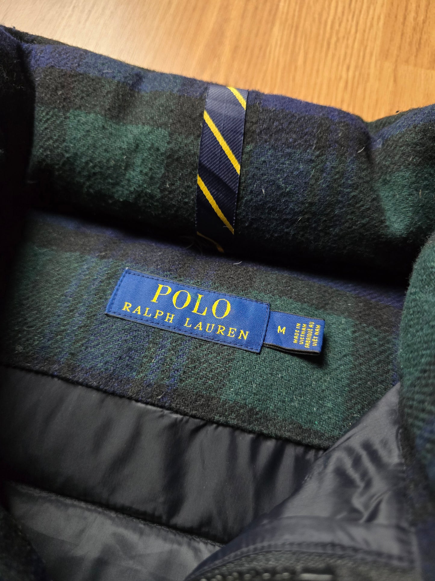 Ralph Lauren Wool Plaid Heavyweight Down Puffer Jacket (M/L)