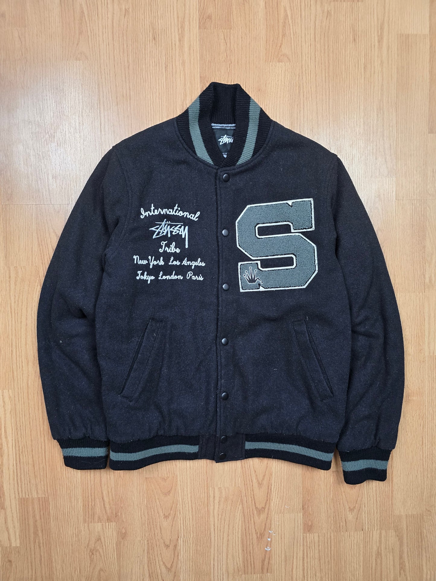 Stussy 'Big S Letterman' Jacket (S/M)