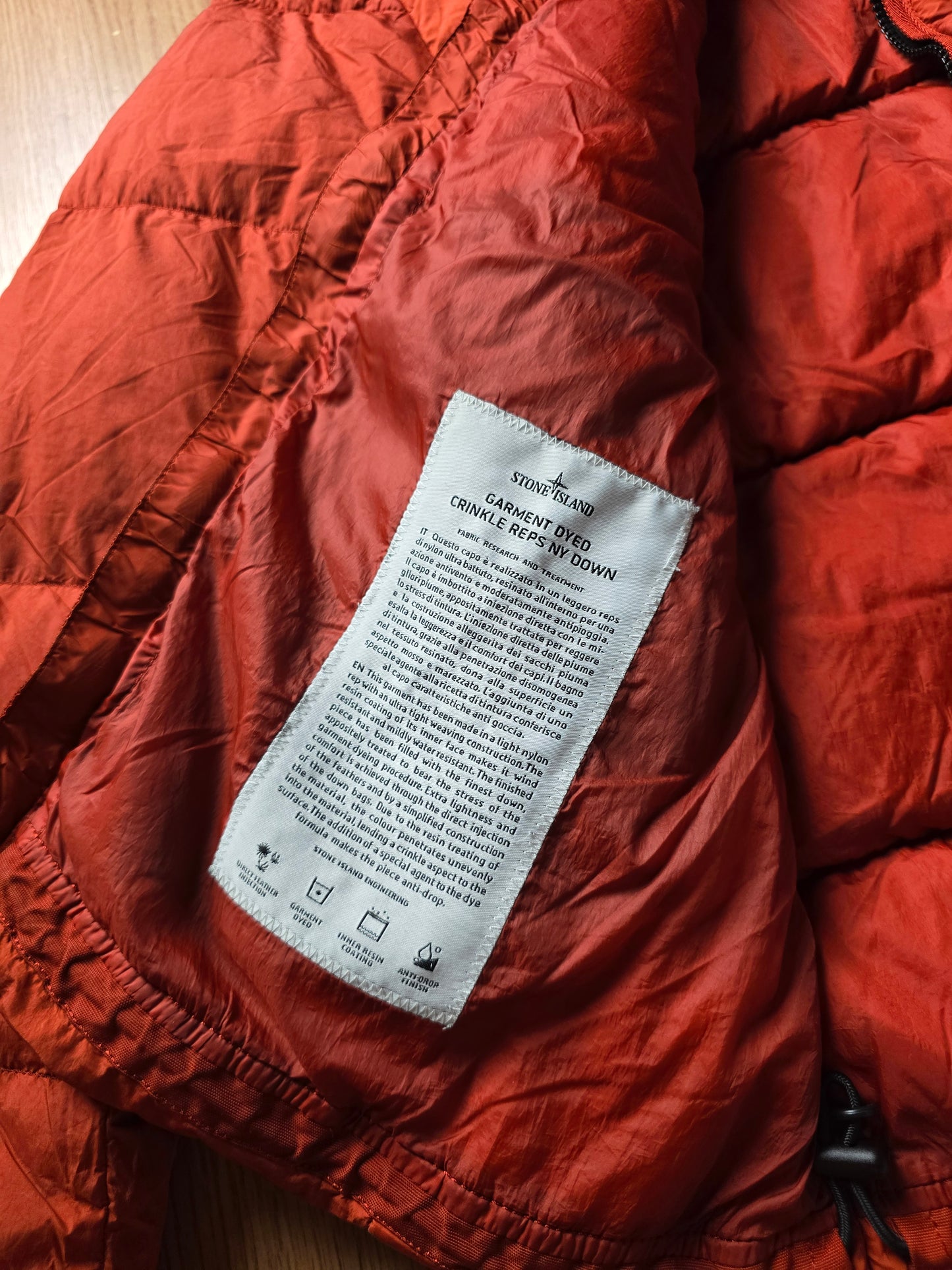 Stone Island Garment Dyed Crinkle Reps NY Down Puffer Jacket (S)