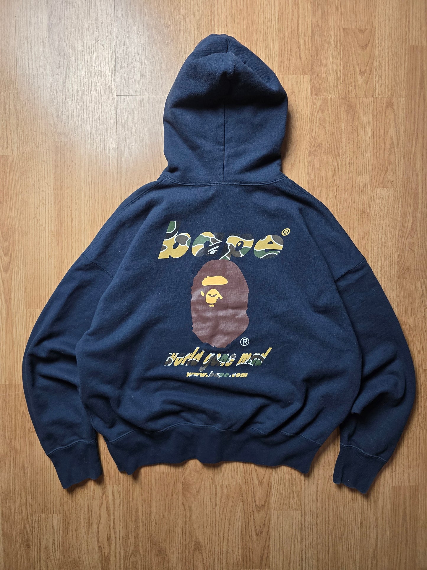 Bape Sta Camo WGM Ape Head Loose Fit Hoodie (S/M)