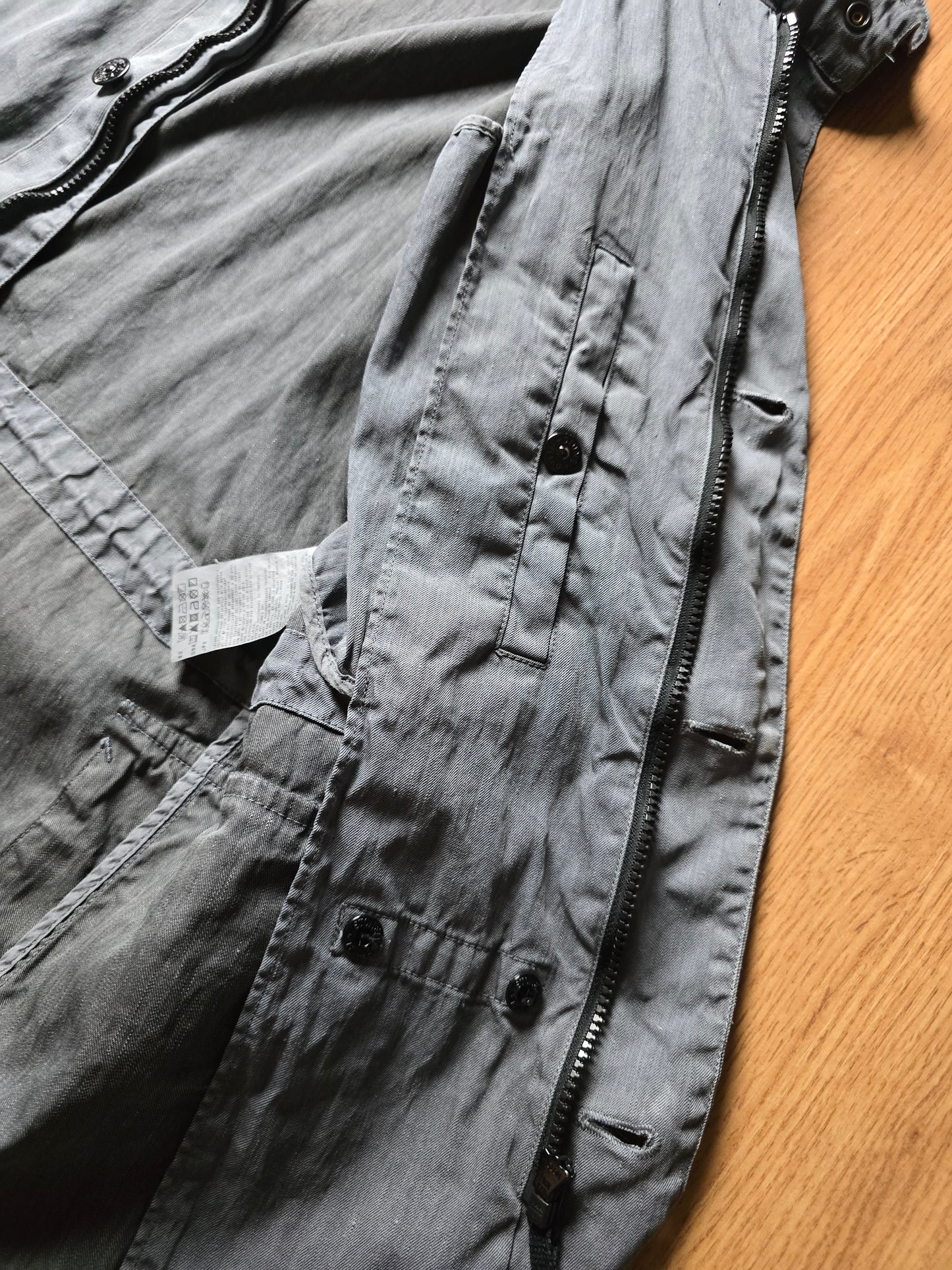 Stone Island SS11 Garment Dyed Lino Mix Park Jacket (M)