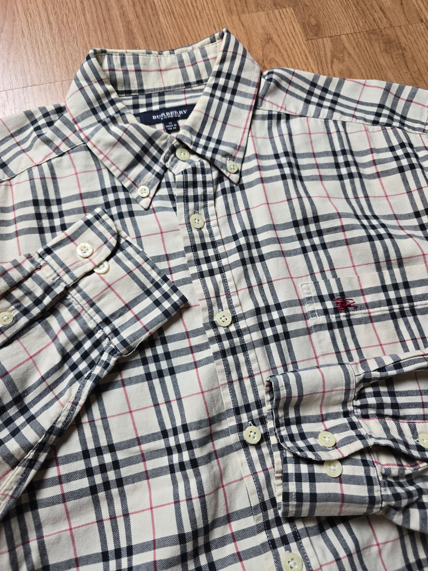 Vintage Burberry LS Nova Check Flannel Shirt (M)