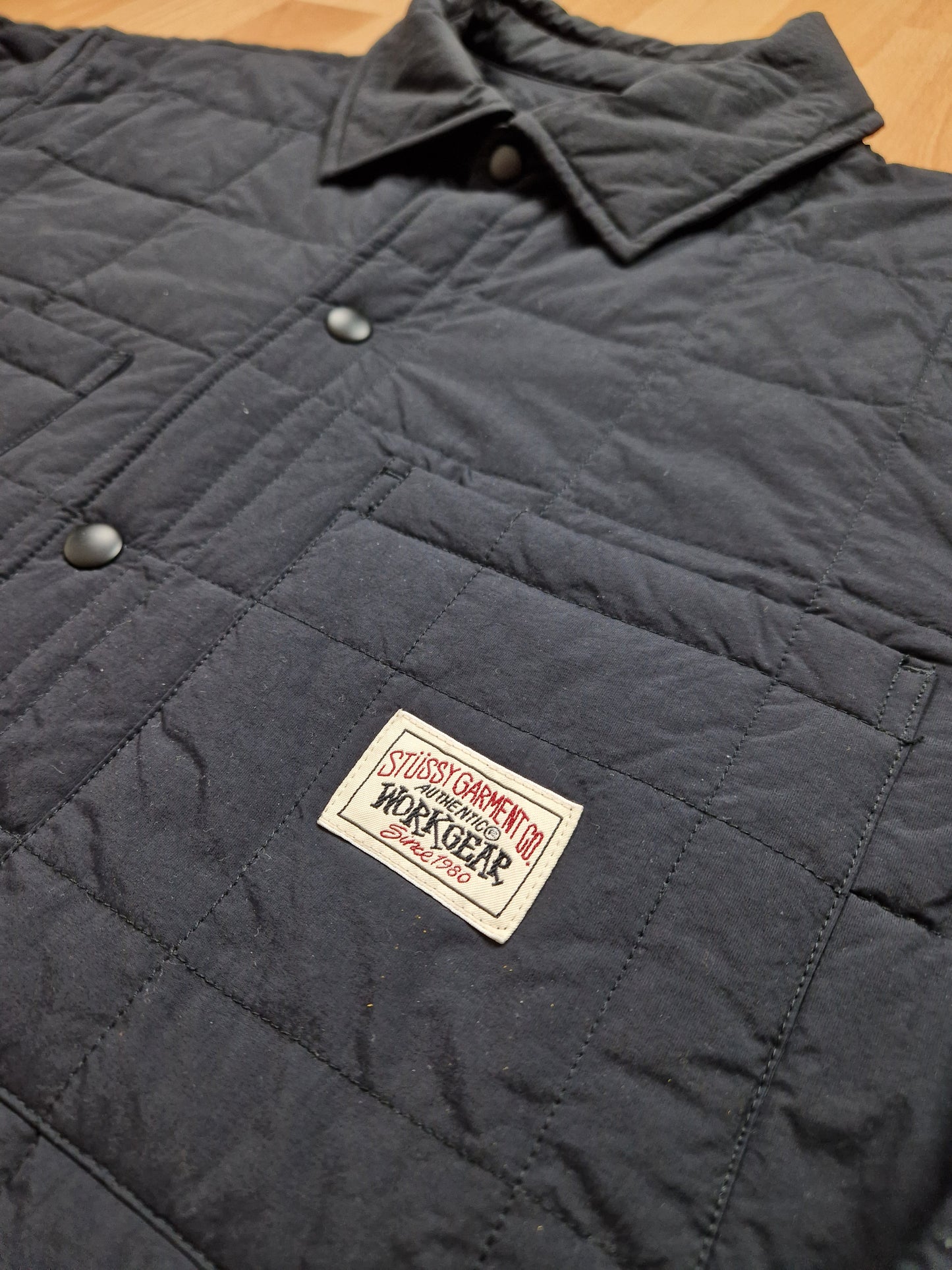 Stussy Workgear Quilted Fatigue Overshirt (L)