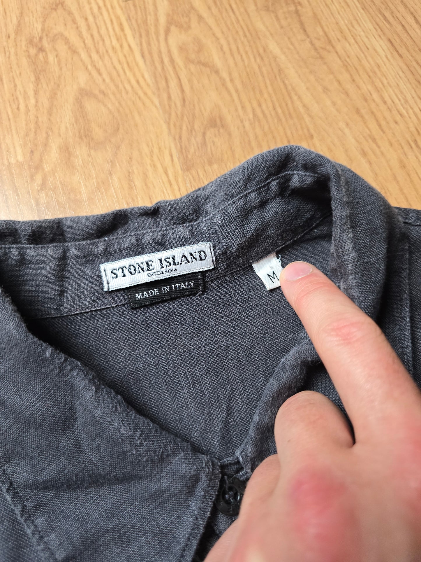 Vintage Stone Island Linen/Lino Flax SS Button Shirt (M/L)