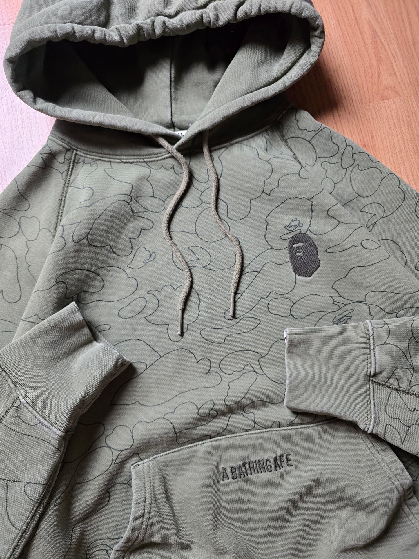 BAPE Line 1st Camo Washed Relaxed Hoodie (M/L)