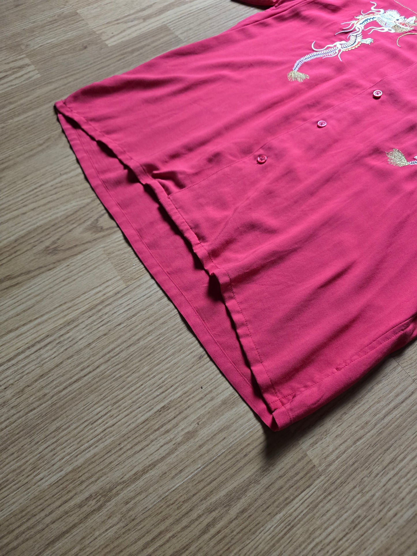 Supreme Dragon Rayon Button Up Shirt (M)