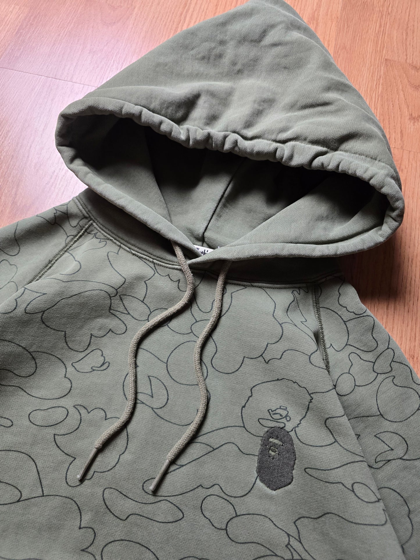 BAPE Line 1st Camo Washed Relaxed Hoodie (M/L)