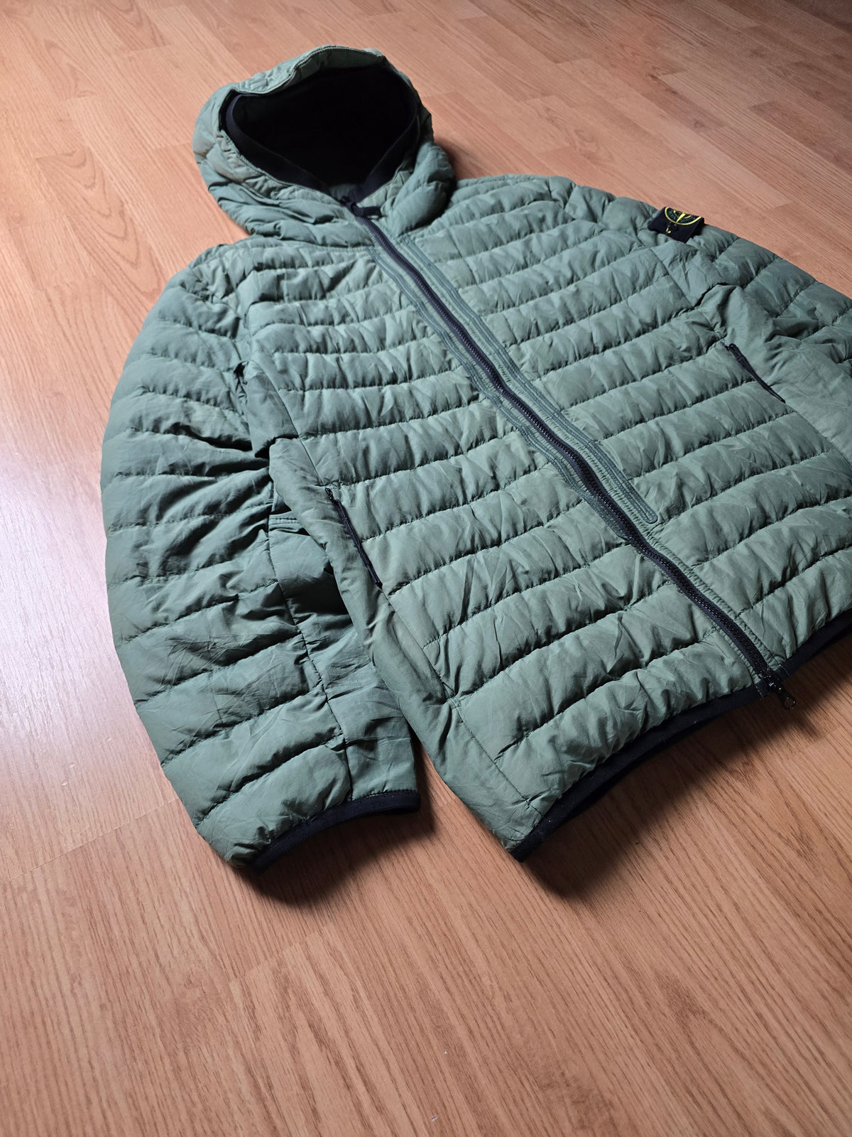 Stone Island O-Cotton / R-Nylon Tela Down Puffer Jacket (L)