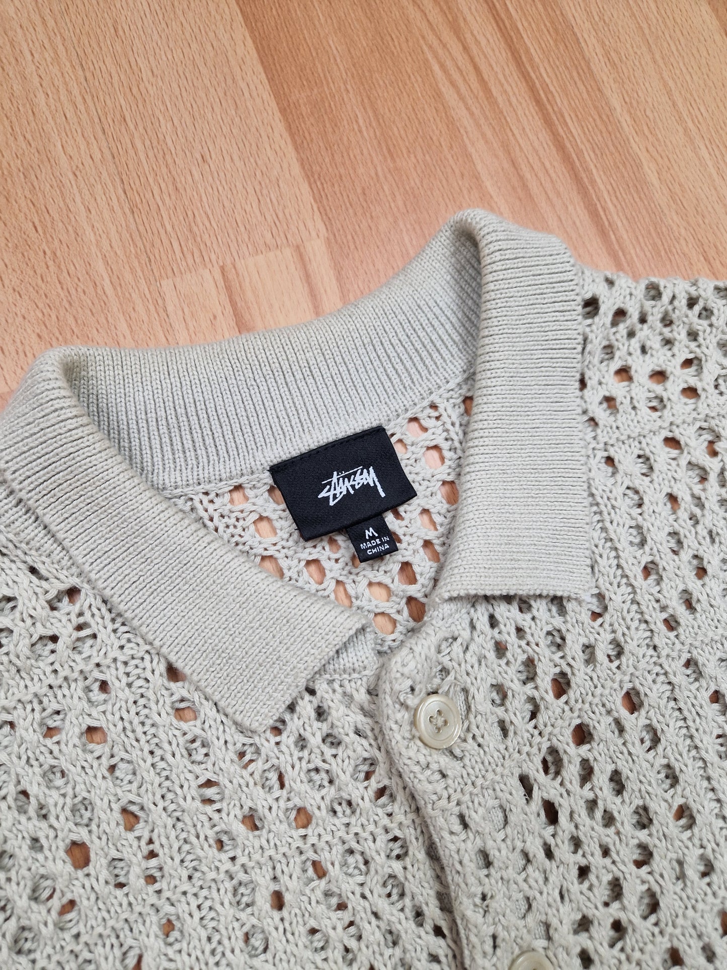 Stussy Crochet Knit Shirt (M)
