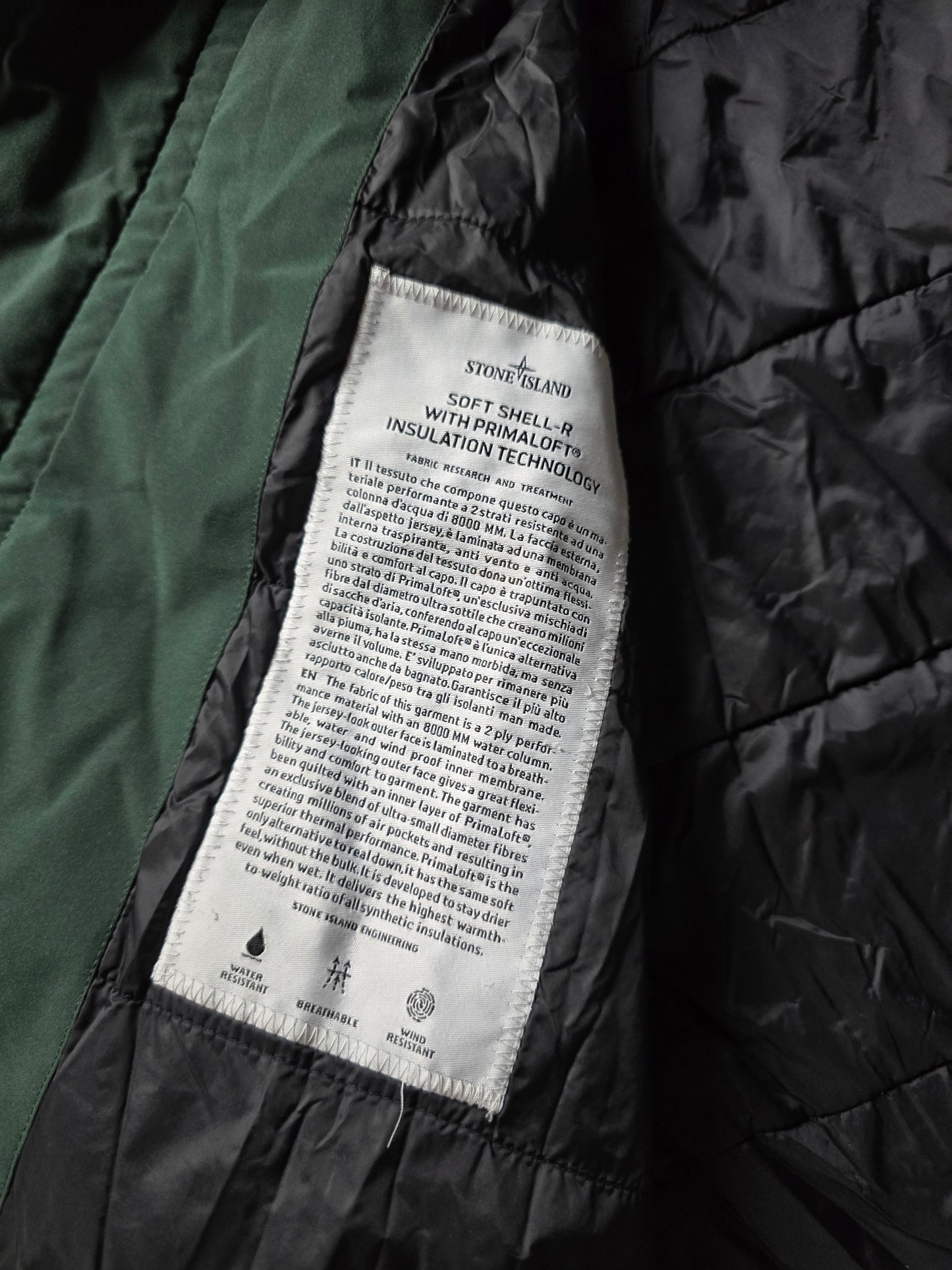 Stone Island Primaloft Insulated Soft Shell-R Jacket (L)