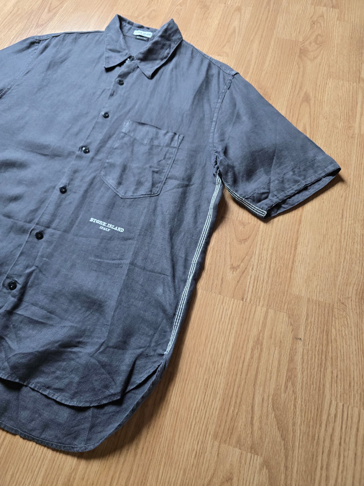 Vintage Stone Island Linen/Lino Flax SS Button Shirt (M/L)