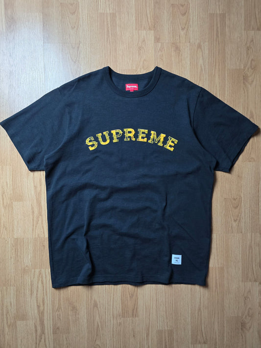 Supreme Plaid Arc Logo SS Tee (XL)