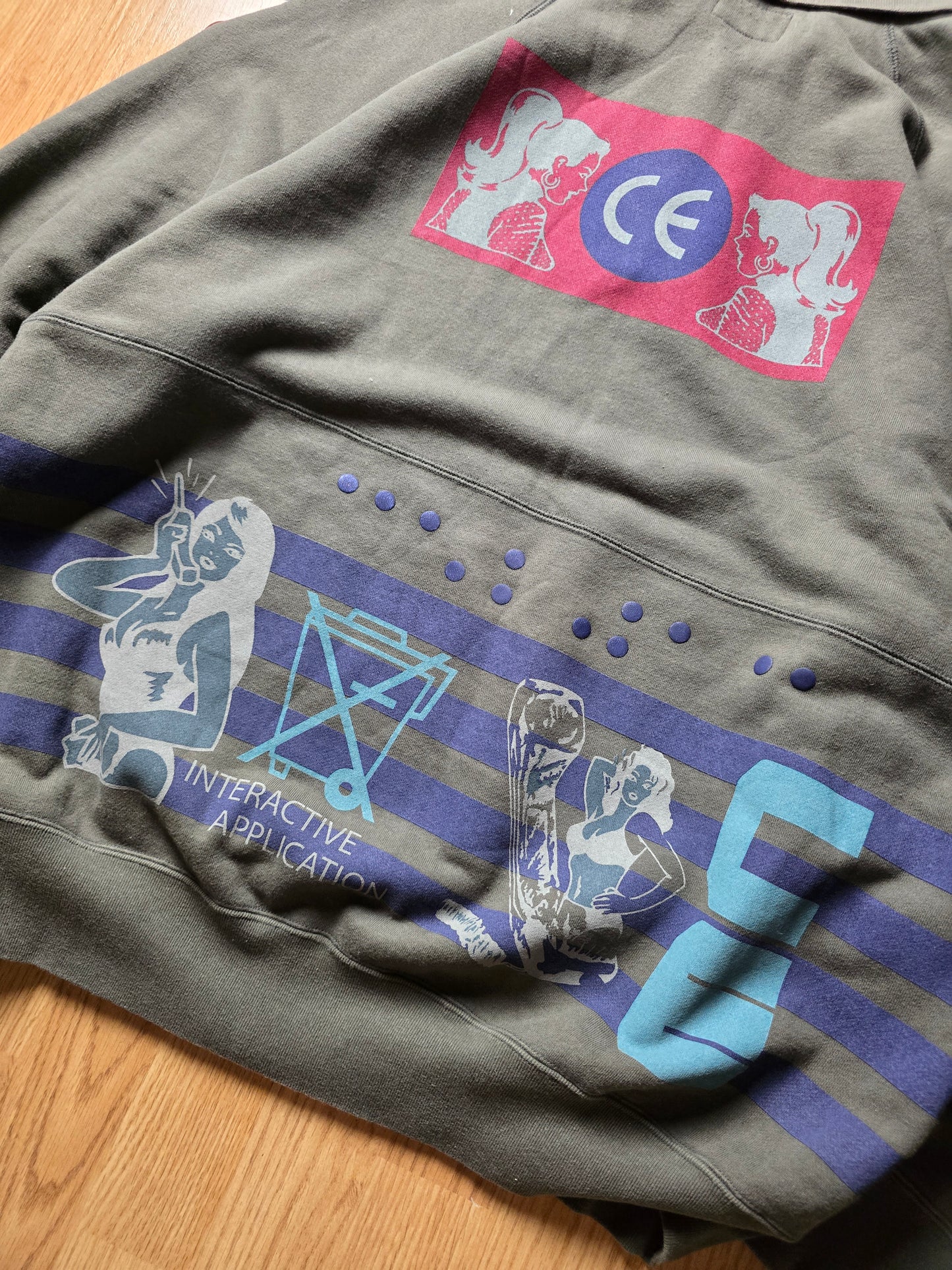 RARE Cav Empt 'Live Wire' Long Sleeve Polo Sweater (XL)