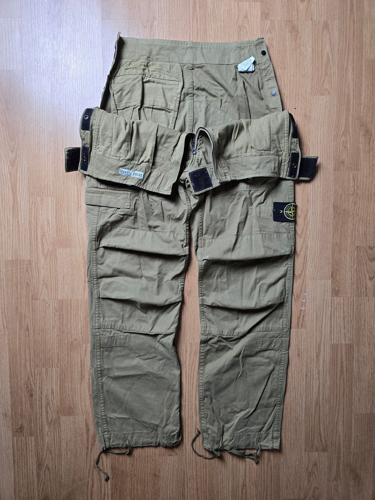 Vintage Stone Island Baggy Parachute Flight Cargo Pants (32x32)