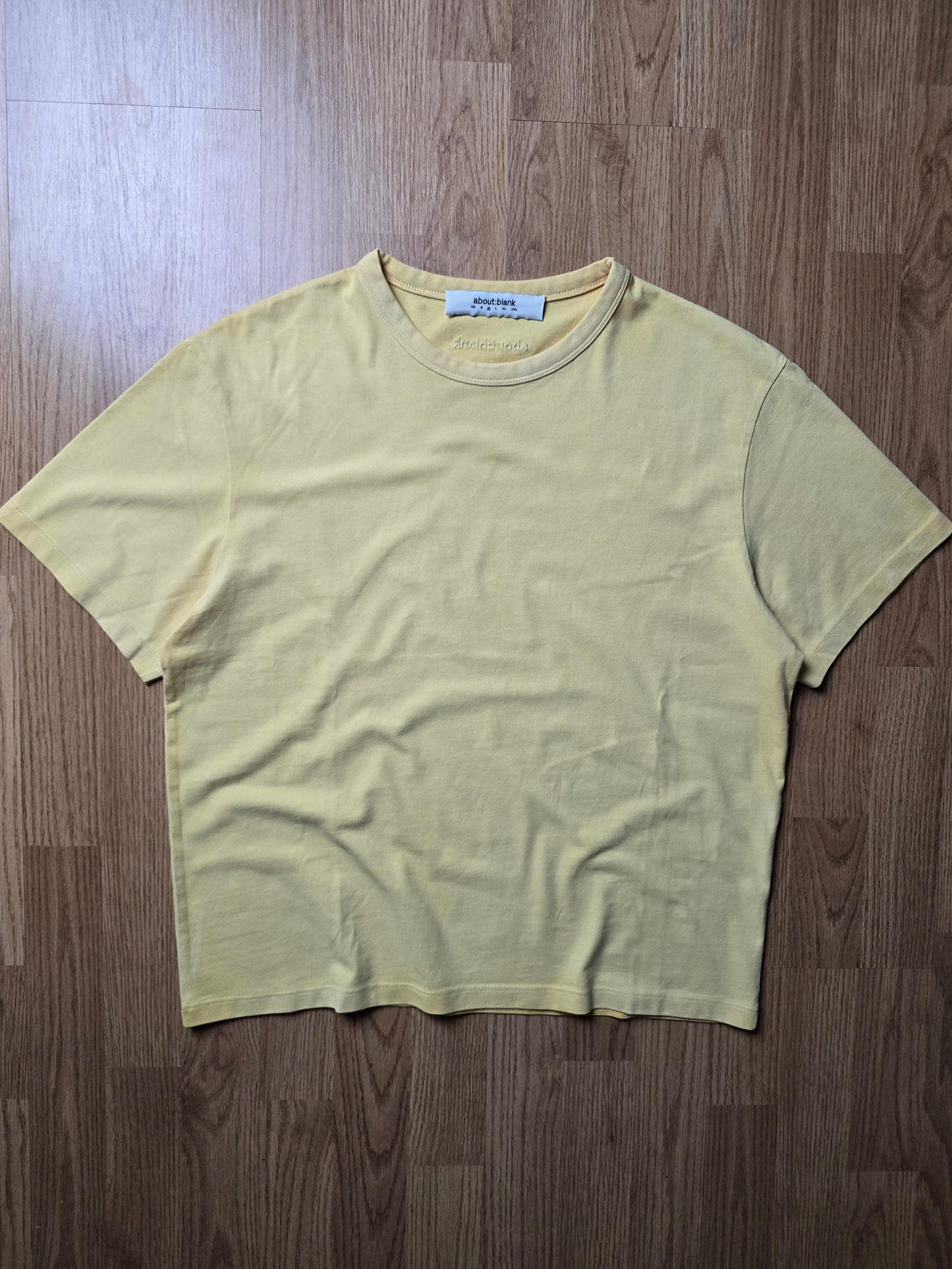 About Blank Fitted & Cropped Baby Tee (M)