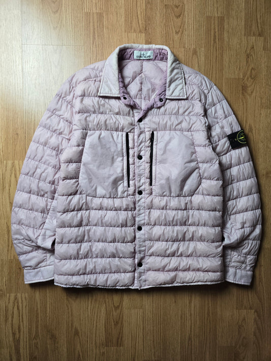 Stone Island Garment Dyed Micro Yarn Down Overshirt Jacket (XL)
