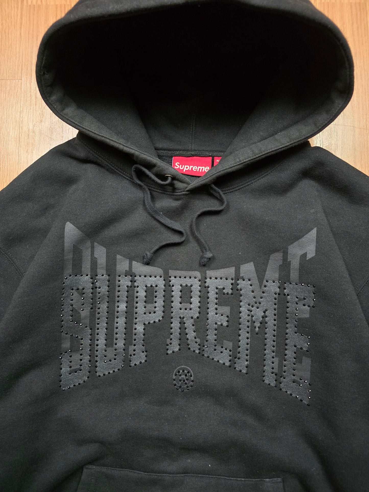 Supreme Rhinestone Shadow Hoodie (L)