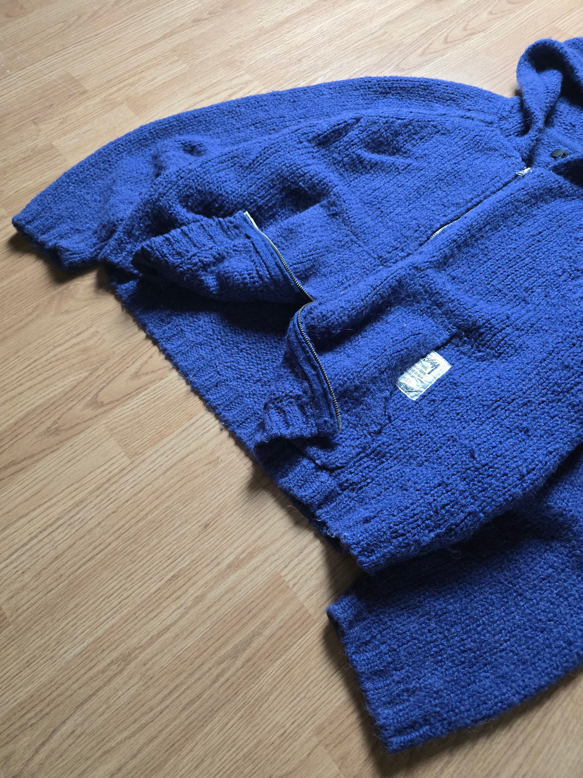 Stussy Heavyweight 'Chunky' Wool & Alpaca Knit Hoodie (XL)