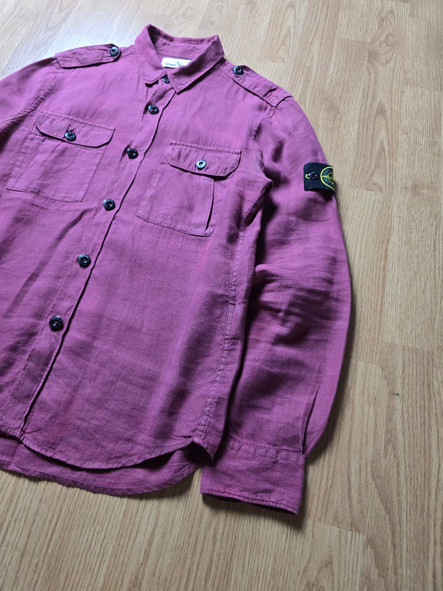 Vintage Stone Island Garment Dyed Linen LS Shirt (S/M)