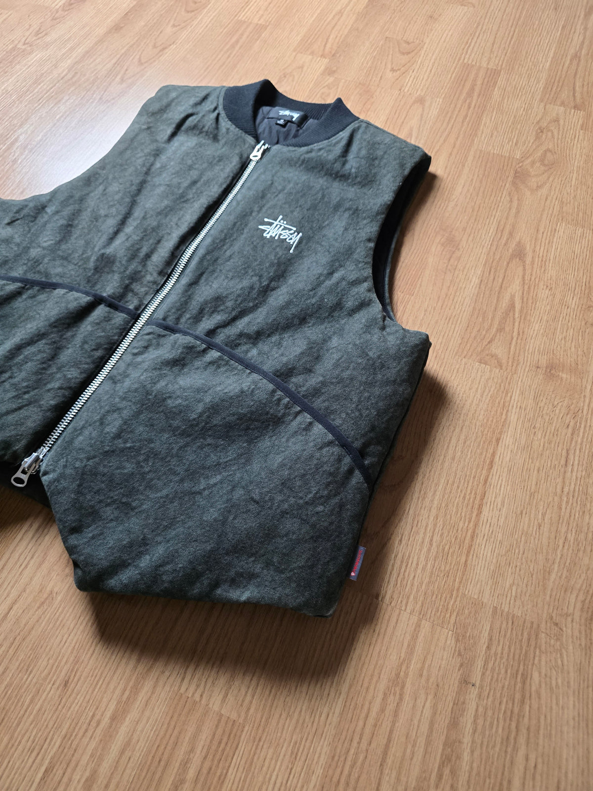 Stussy Primaloft Washed Canvas Gilet/Vest (M)