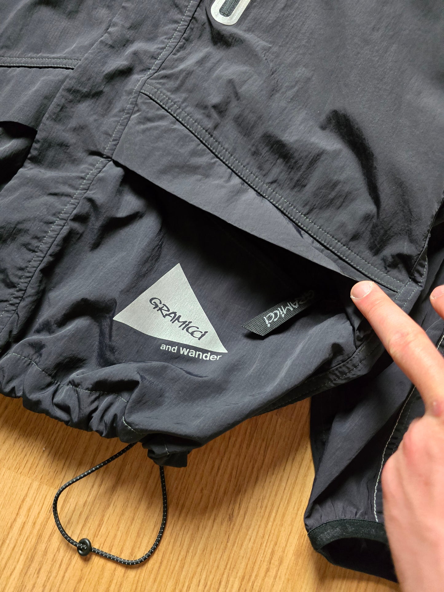 Gramicci x And Wander Patchwork Wind Hoodie Jacket (S)