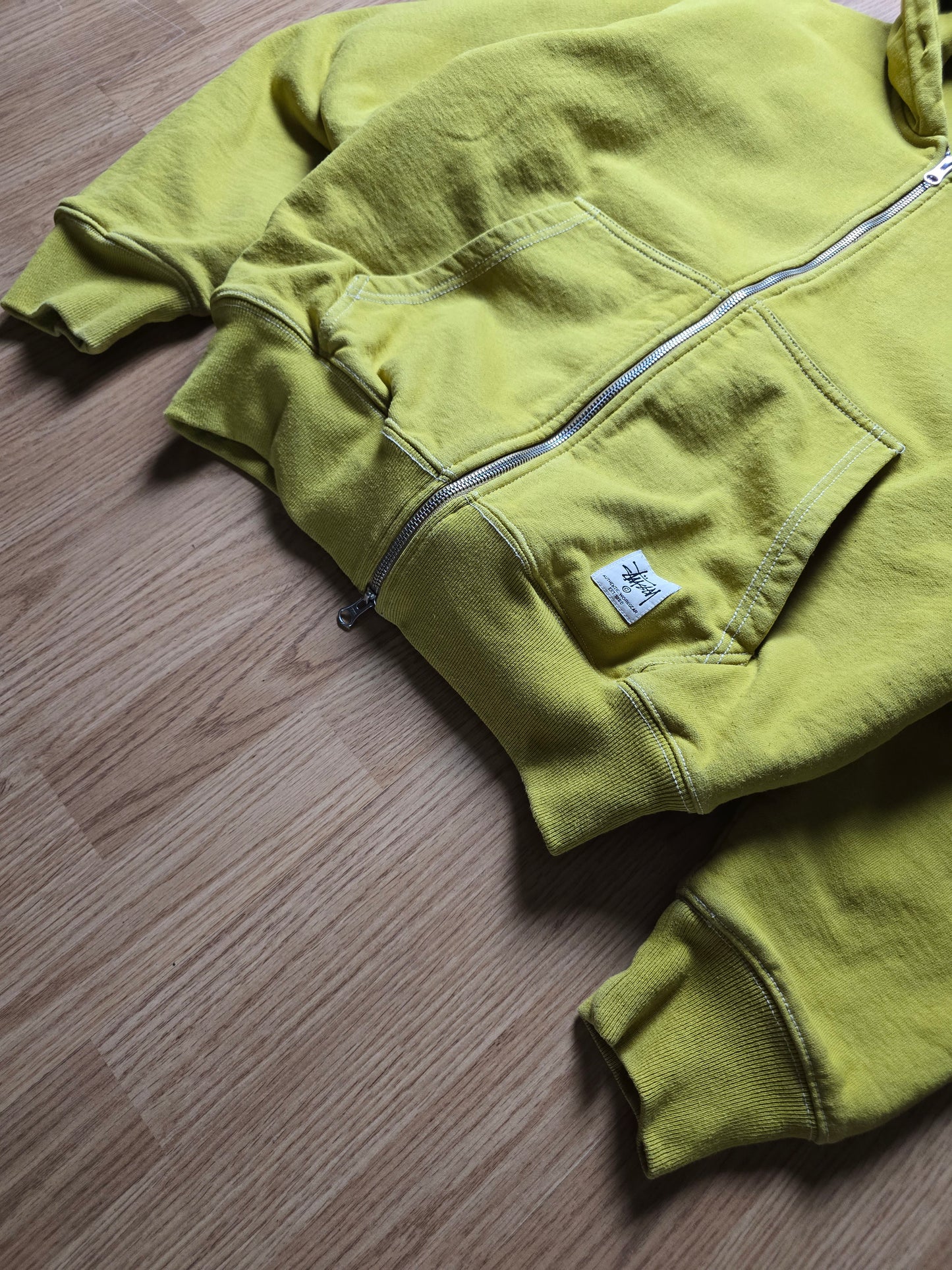 Stussy 'Double Face Label Zip' Heavyweight Hoodie (S/M)