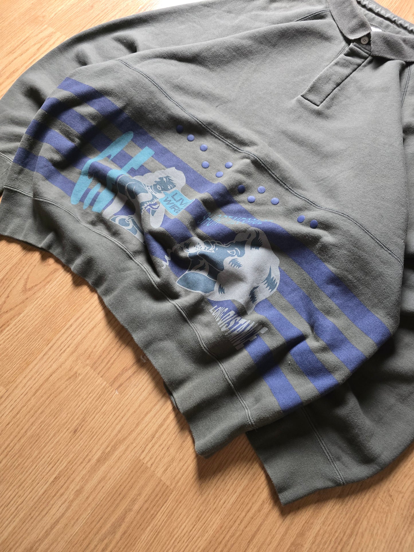 RARE Cav Empt 'Live Wire' Long Sleeve Polo Sweater (XL)