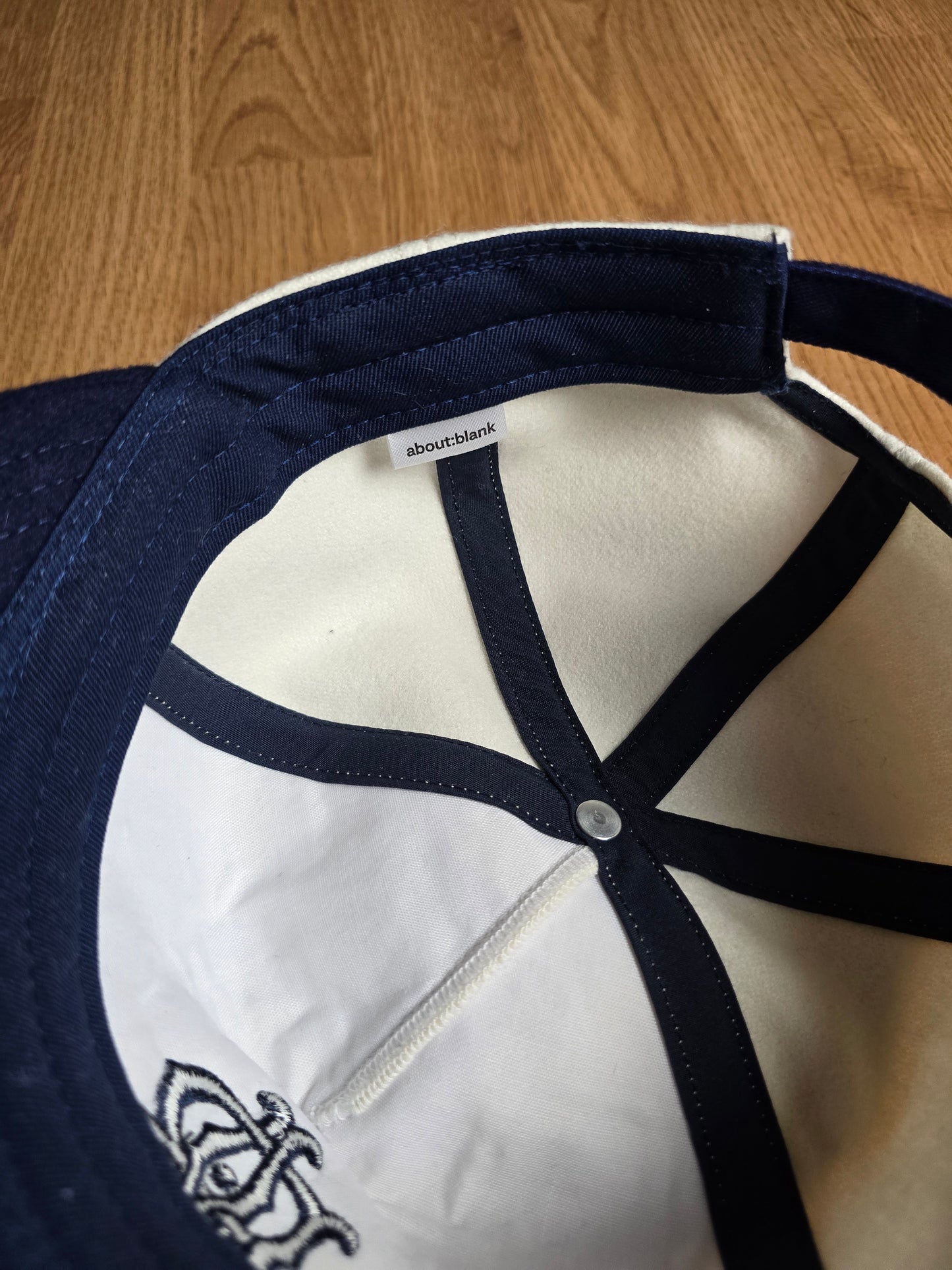 About Blank Wool-Blend Monogram Cap
