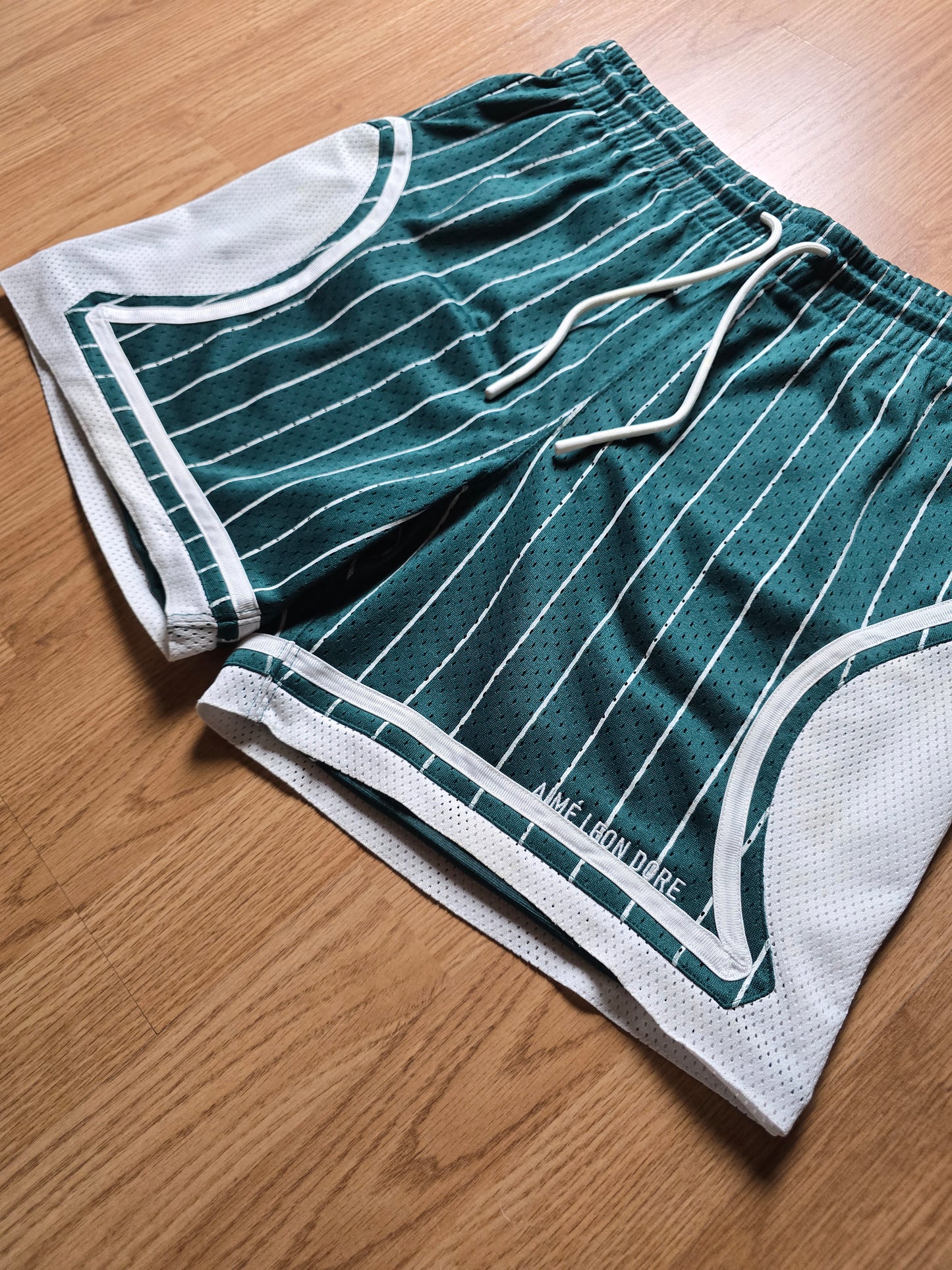 Aime Leon Dore Stiped Court Mesh Basketball Shorts (M)