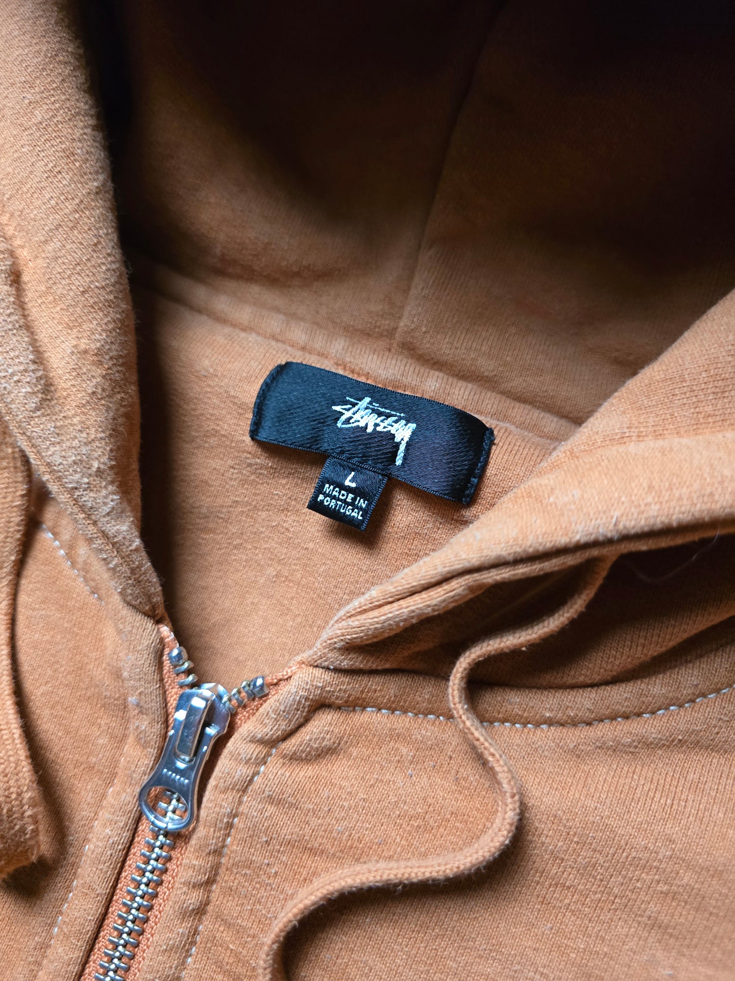 Stussy 'Double Face Label Zip' Heavyweight Hoodie (L)