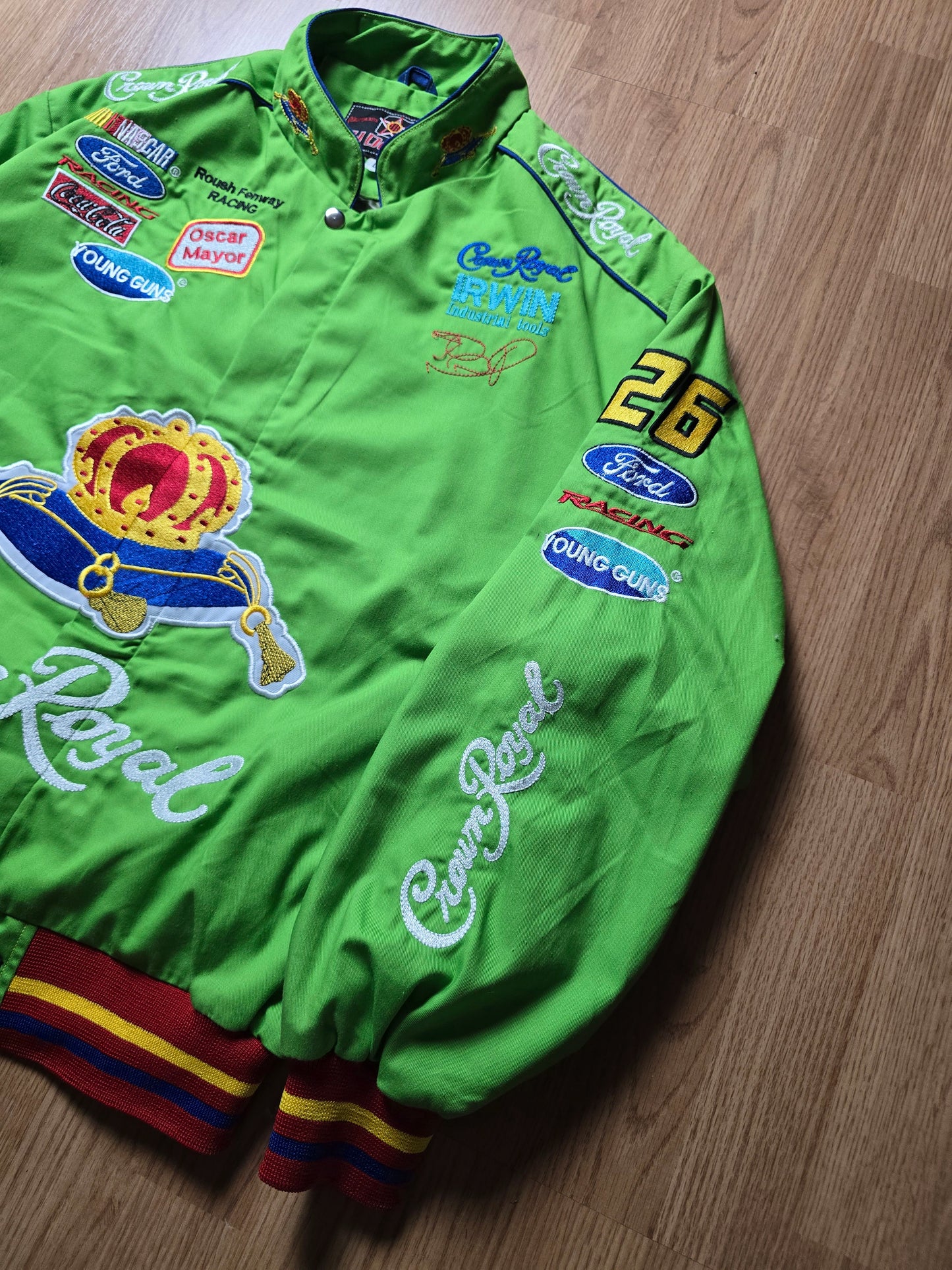 Vintage Crown Royal Nascar Racing Jacket (L)