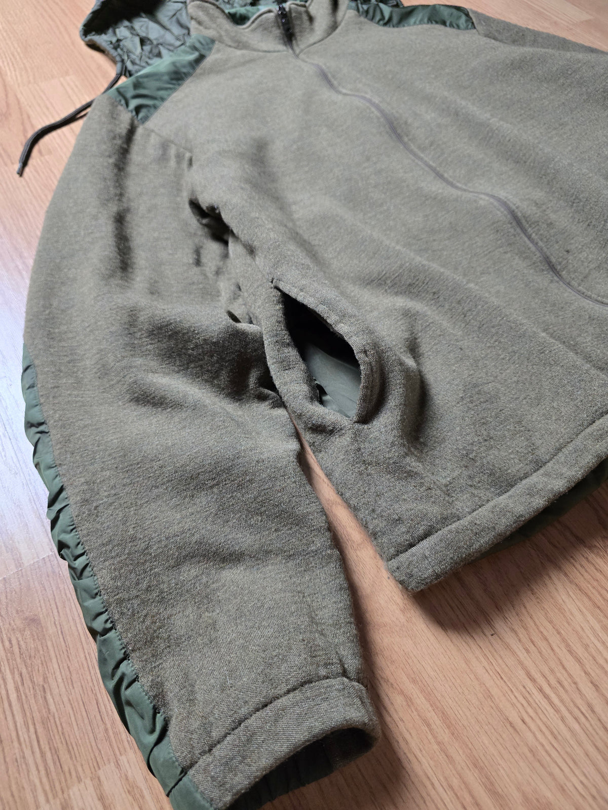 Prada Padded Wool & Nylon Reversible Hybrid Jacket (M)
