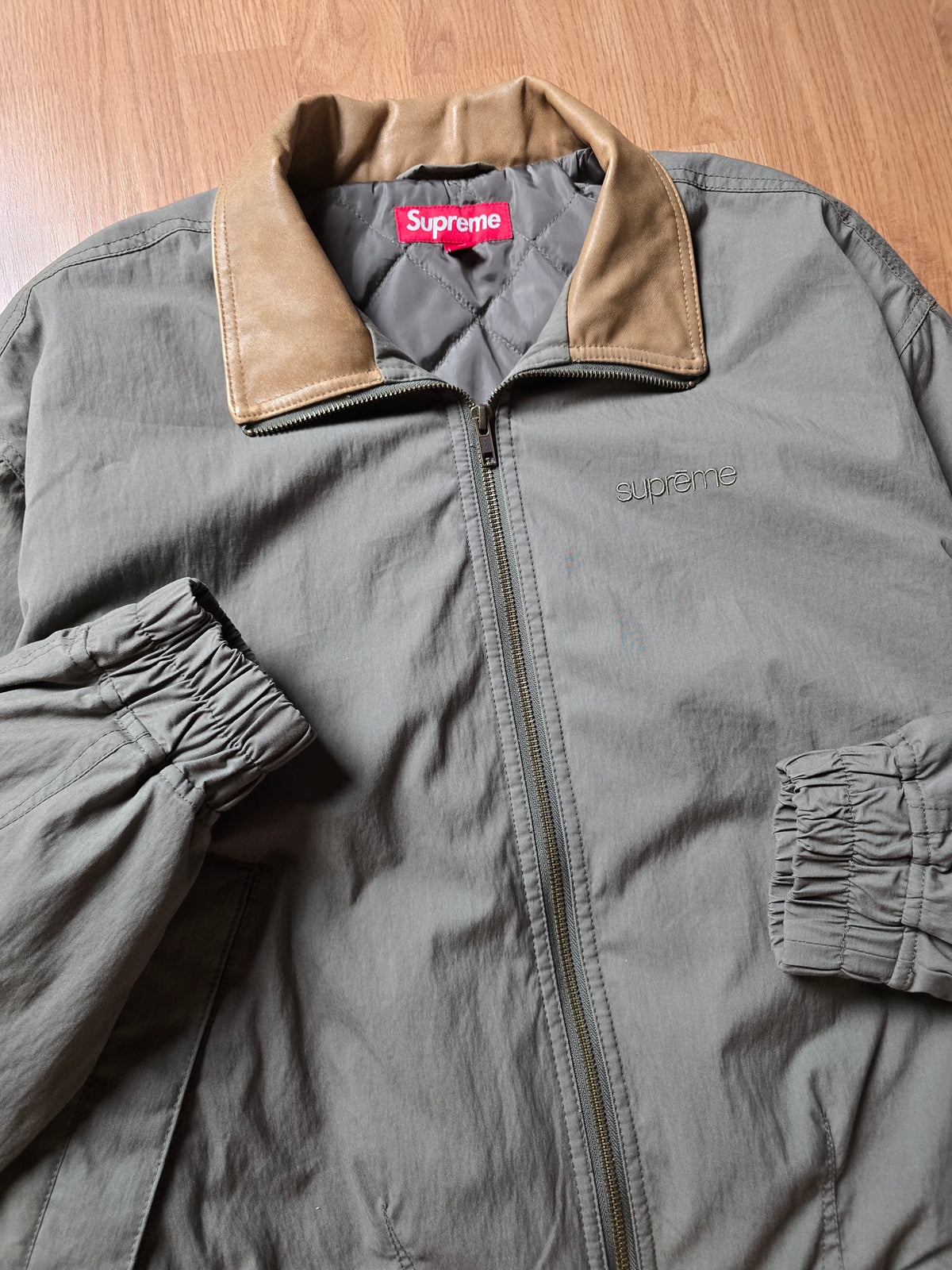 Supreme Leather Colar Utility Jacket (S/M)