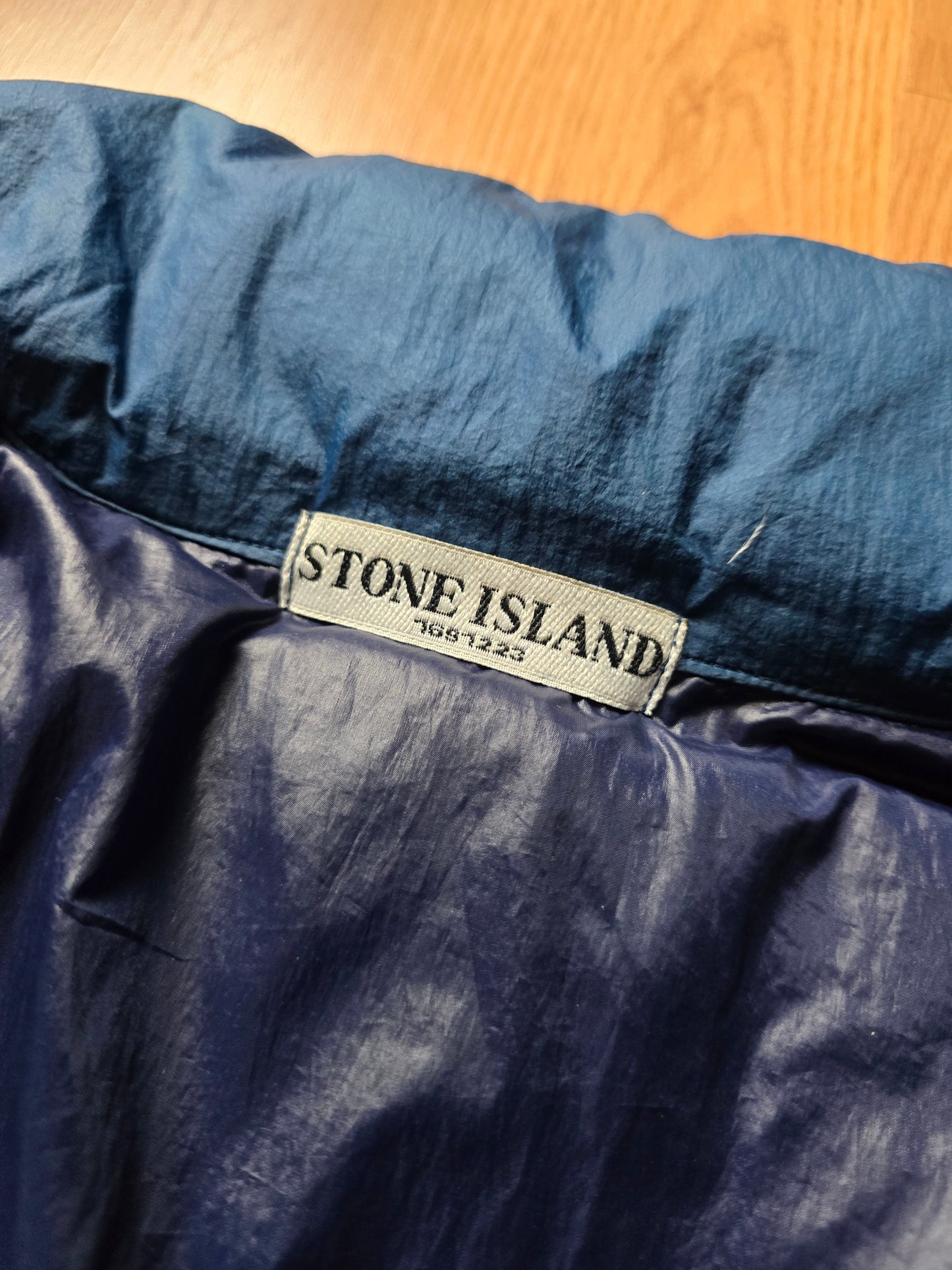 RARE Stone Island Opaque Nylon Tela Down Mesh Badge Puffer Jacket (M)
