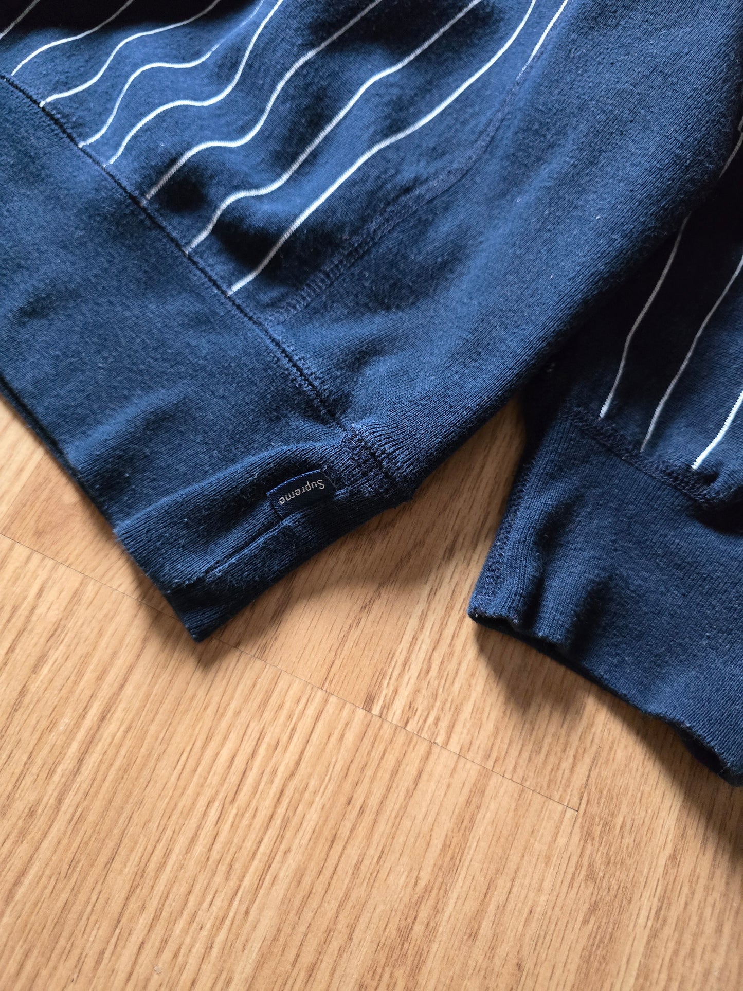 Supreme Pinstripe Crewneck Sweatshirt (XL)