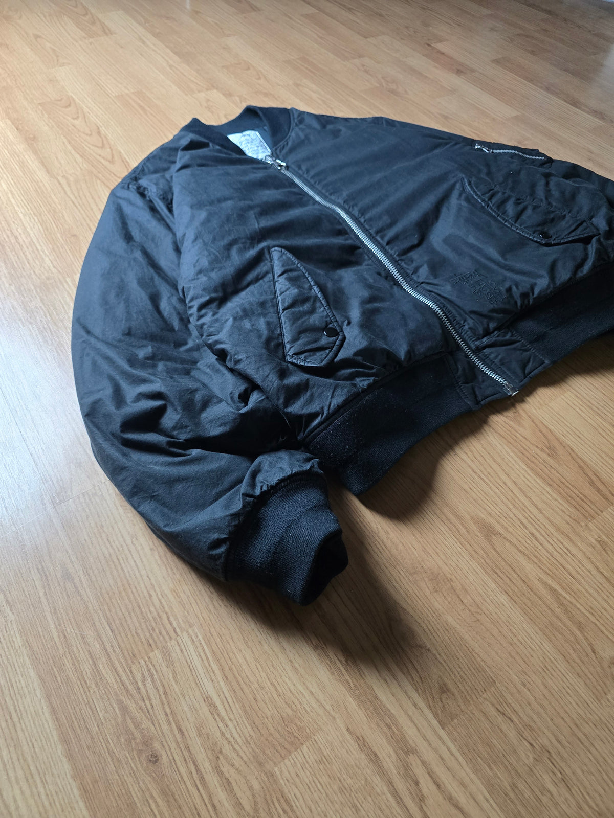 Stussy Reversible Waxed Built Bomber Jacket (XL)