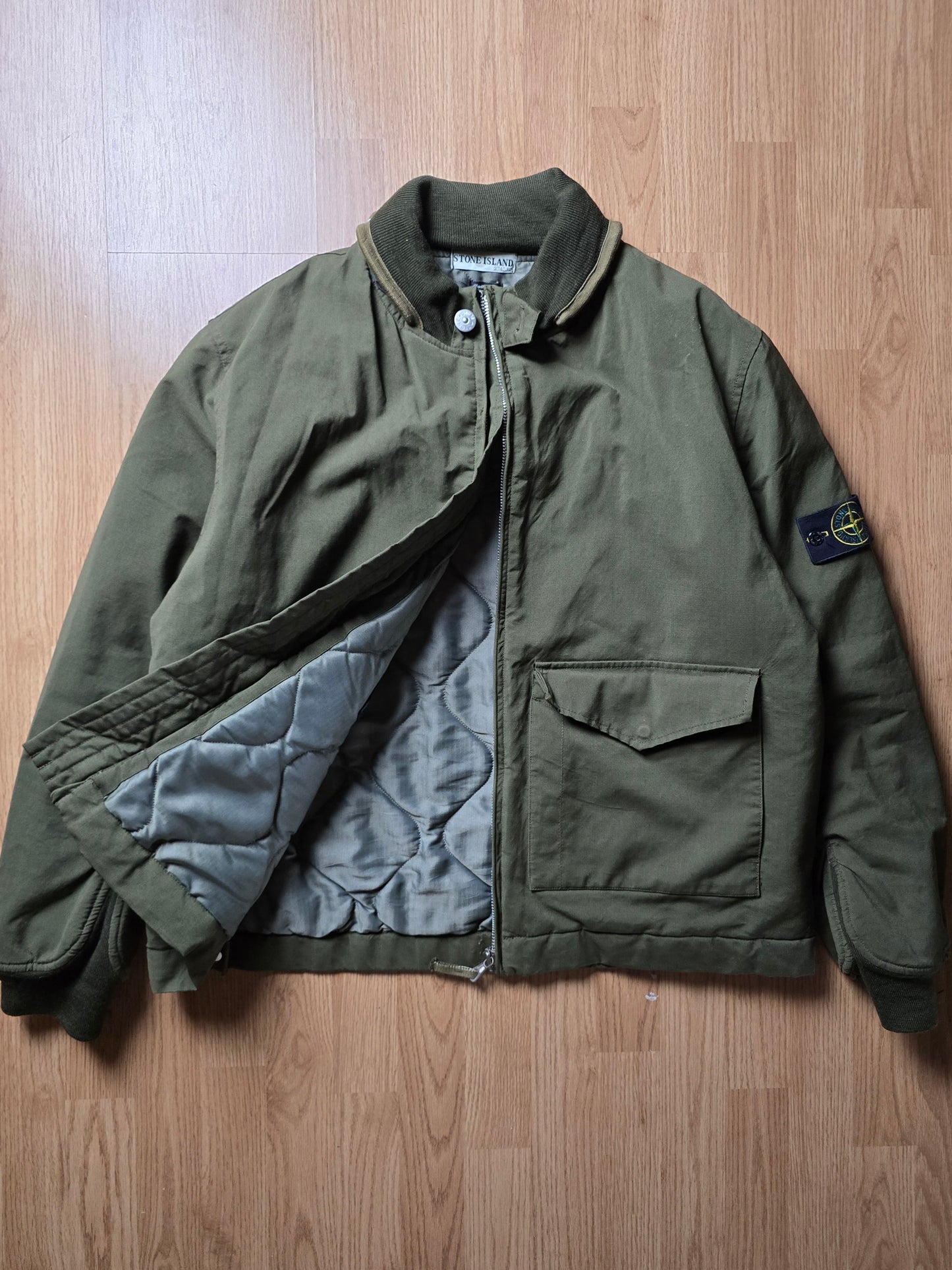 Vintage Stone Island AW01 Wool Canvas Jacket (XL)